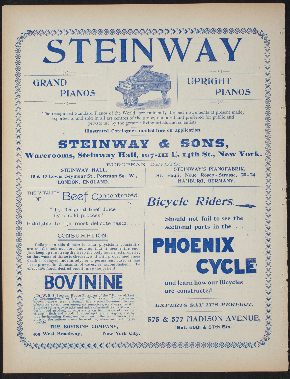 Columbia College Musical Society, February 20, 1897, program page 10