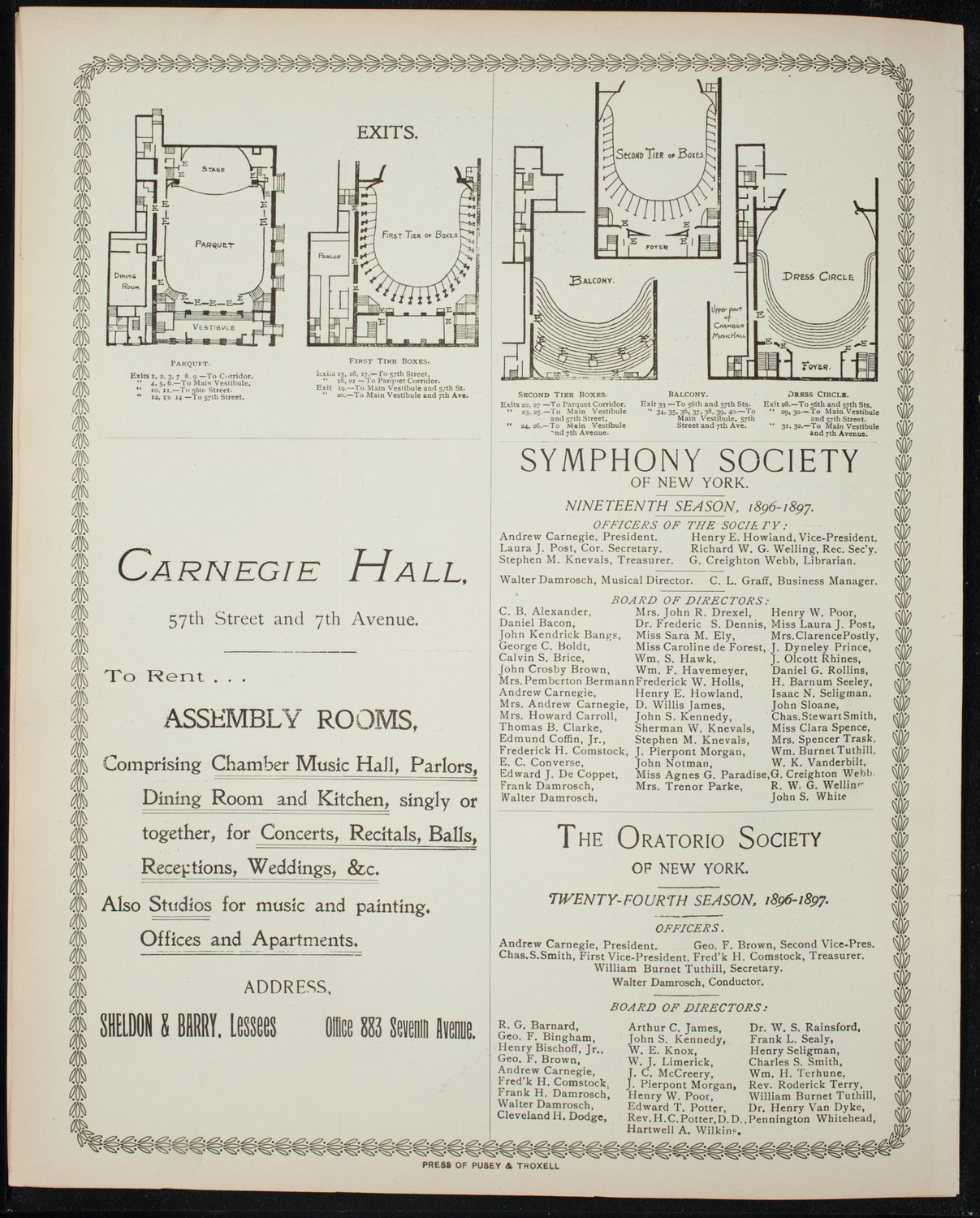 Teresa Carreño, Piano, April 24, 1897, program page 8