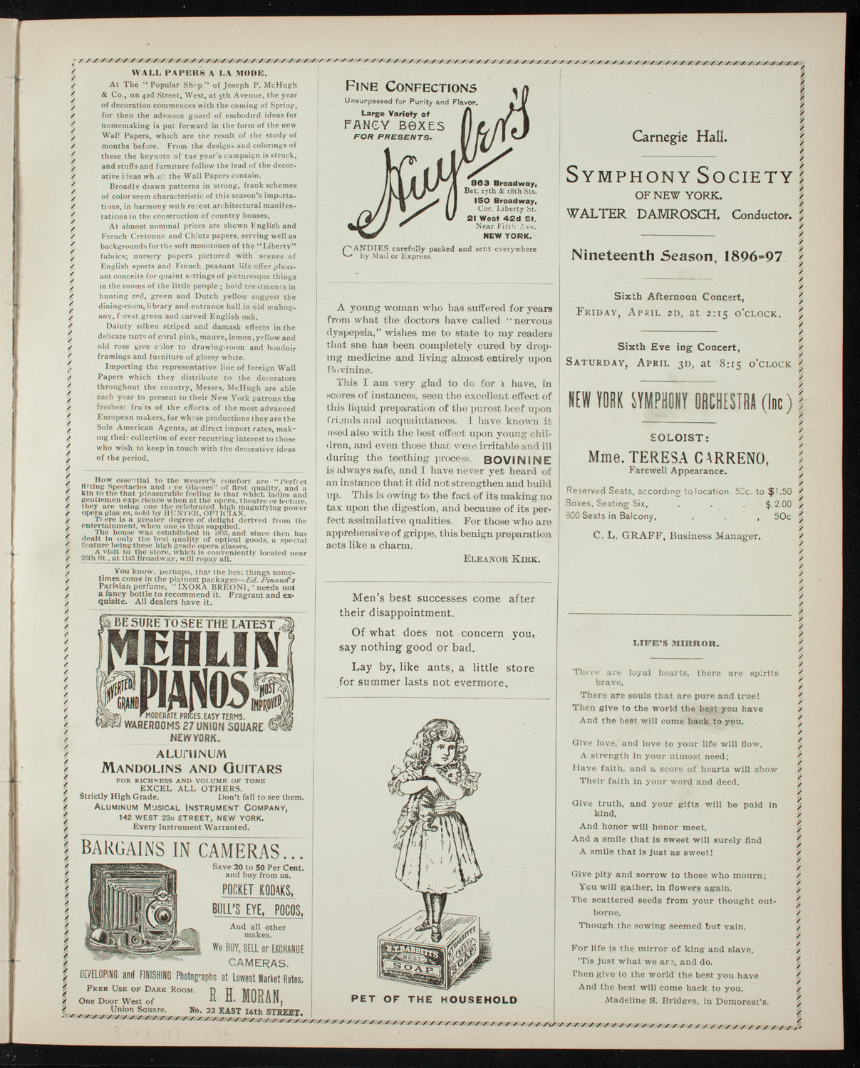 Oratorio Society of New York, March 27, 1897, program page 7