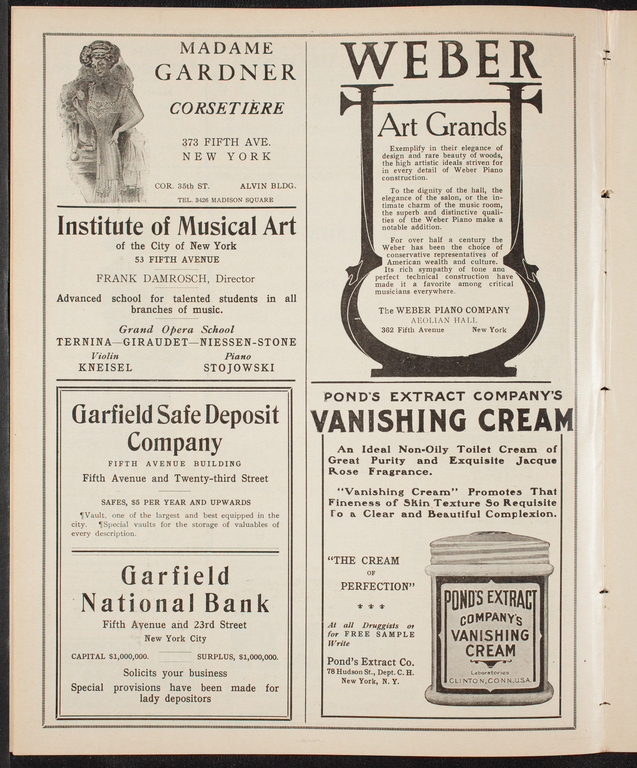 New York Philharmonic, February 3, 1910, program page 6
