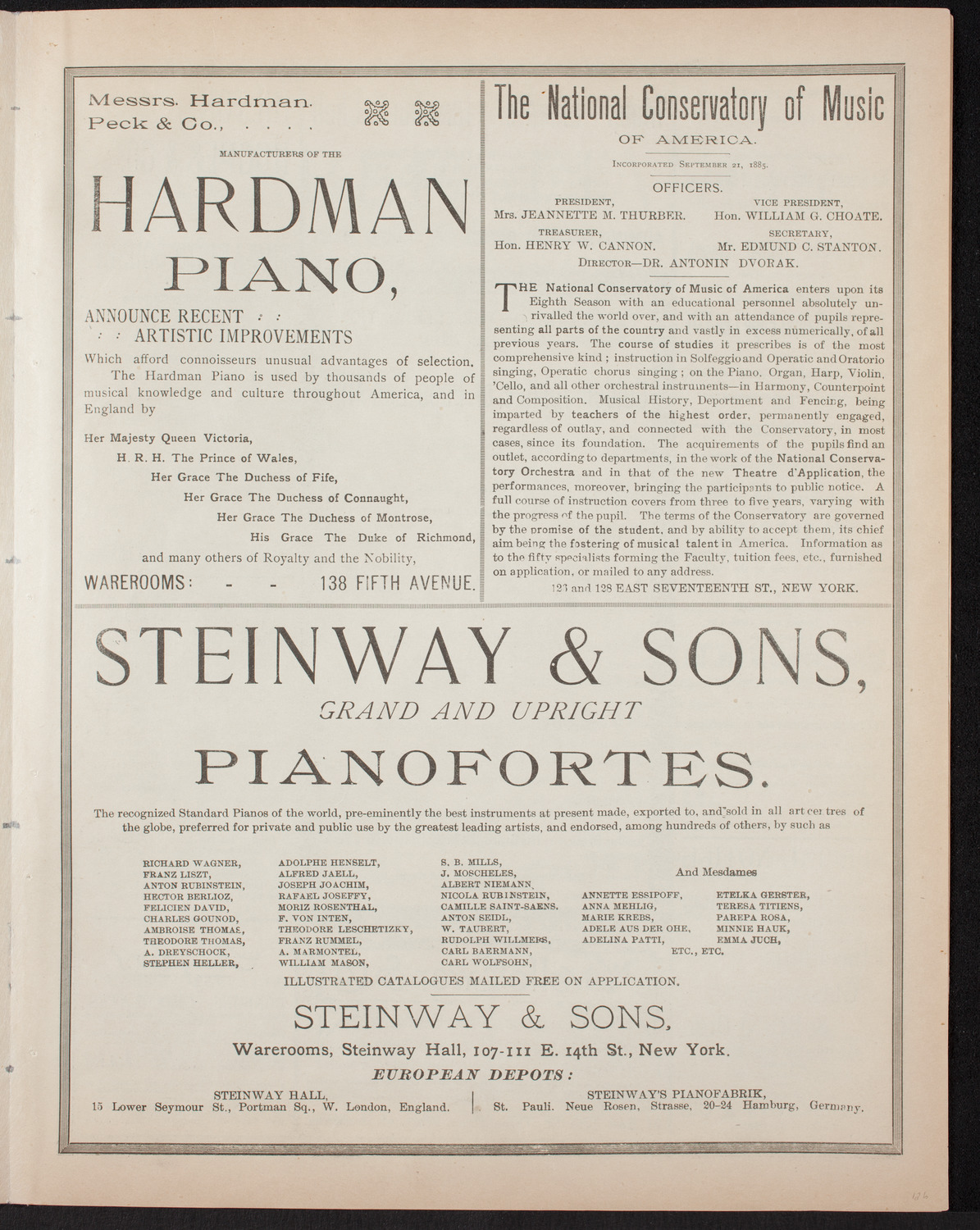 New York Symphony Orchestra, February 17, 1893, program page 5