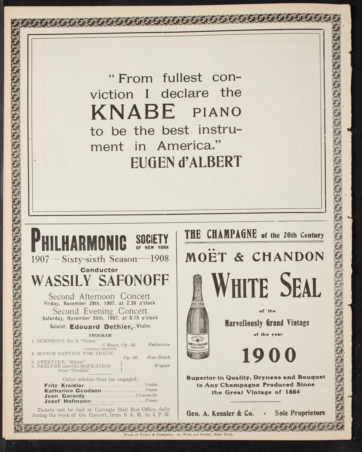 Elmendorf Lecture: Old Mexico, November 24, 1907, program page 12