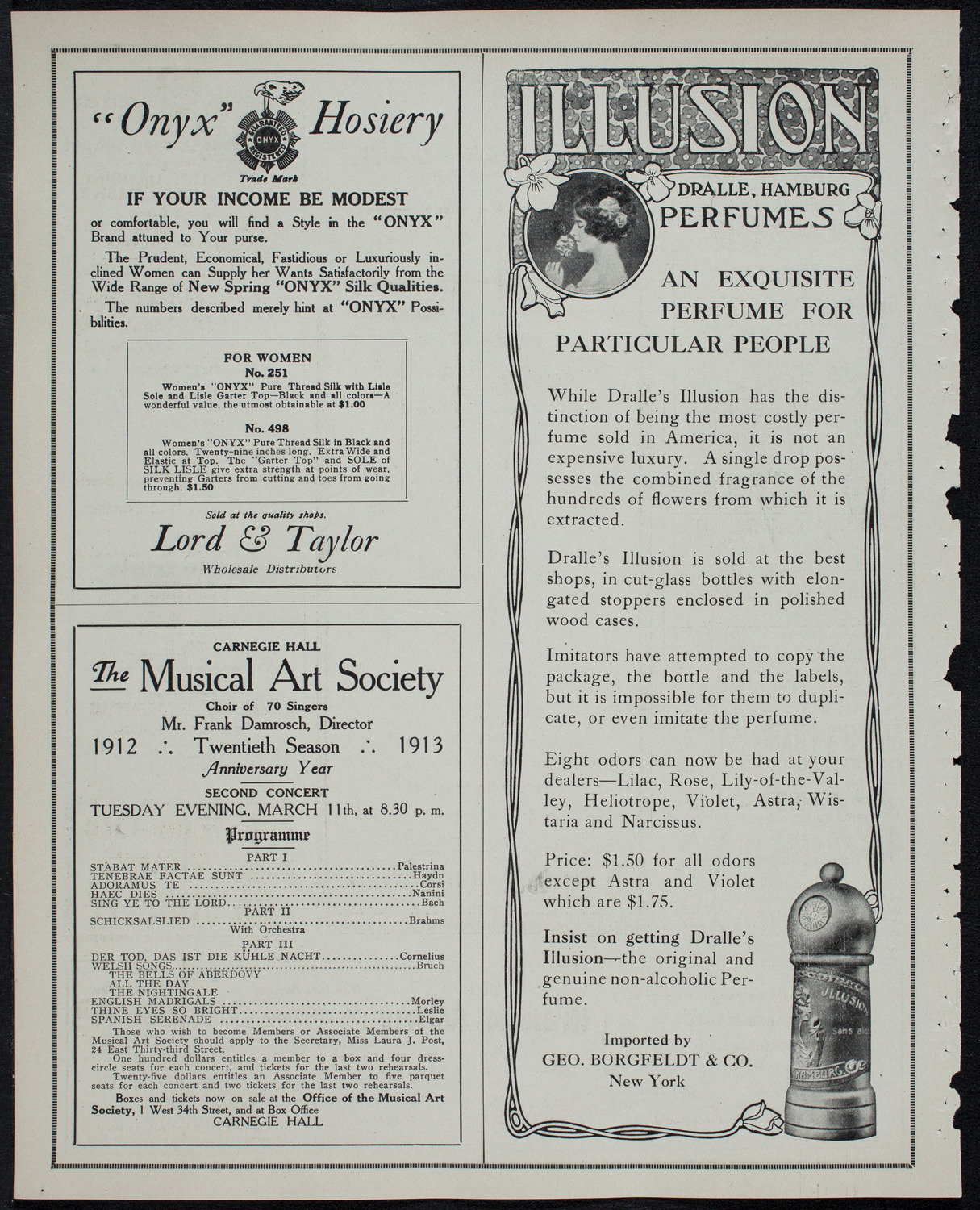 Eugène Ysaÿe, Violin, February 16, 1913, program page 8