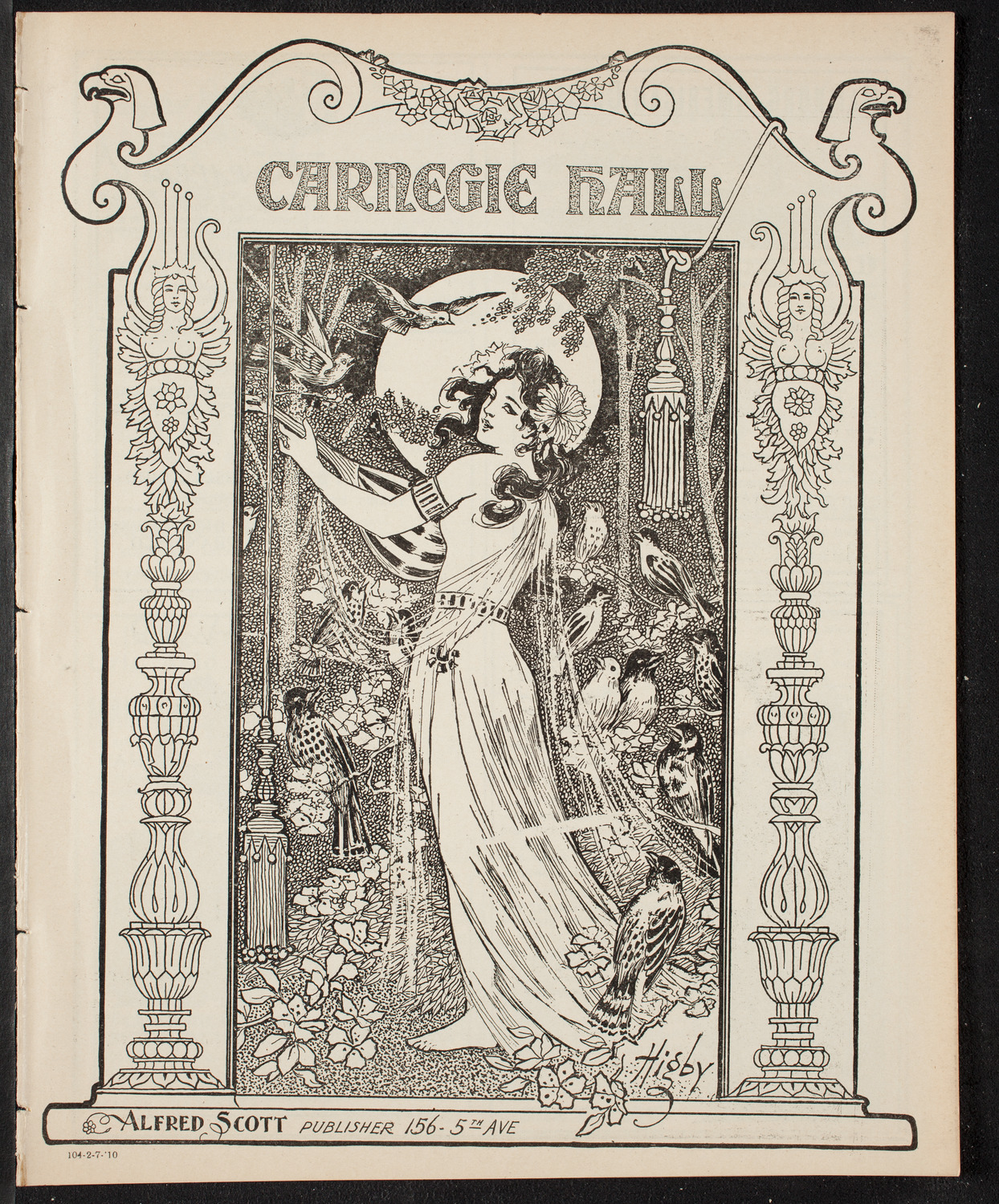 Burton Holmes Travelogue: Paris, February 7, 1910, program page 1