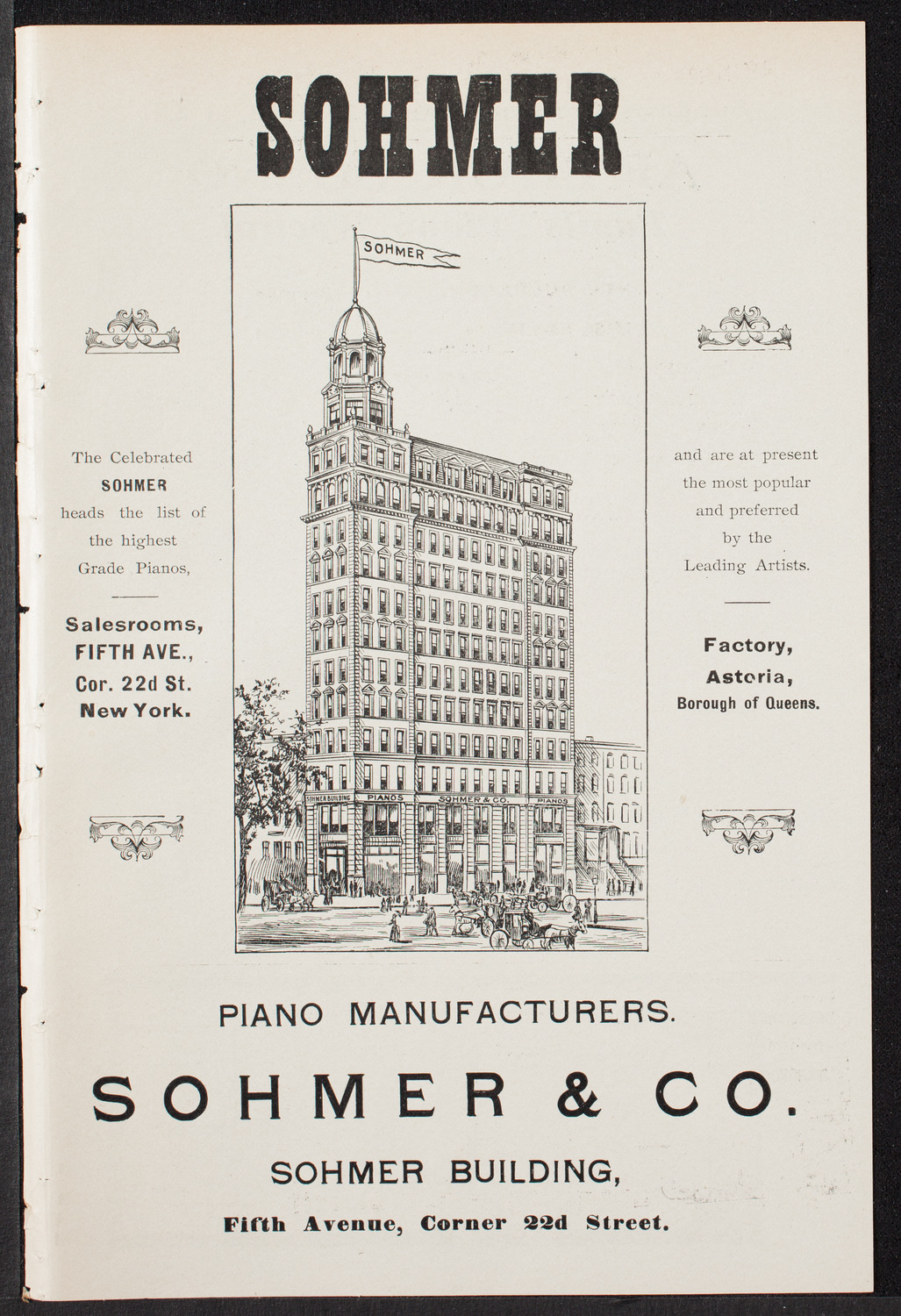 Pupils of Arthur Sosno, March 29, 1903, program page 1
