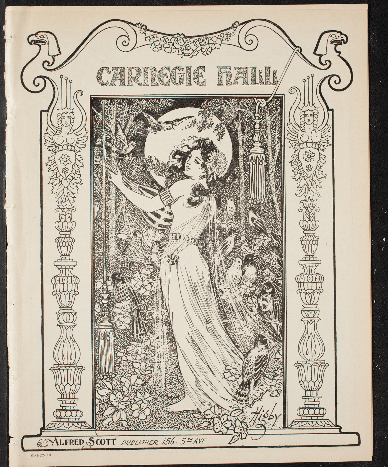 Symphony Concert for Young People, January 22, 1910, program page 1