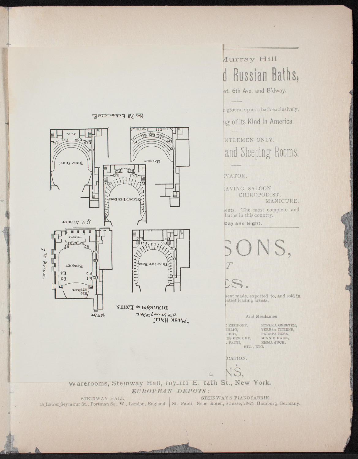 Urania Scientific Theatre, May 14, 1892, program page 3