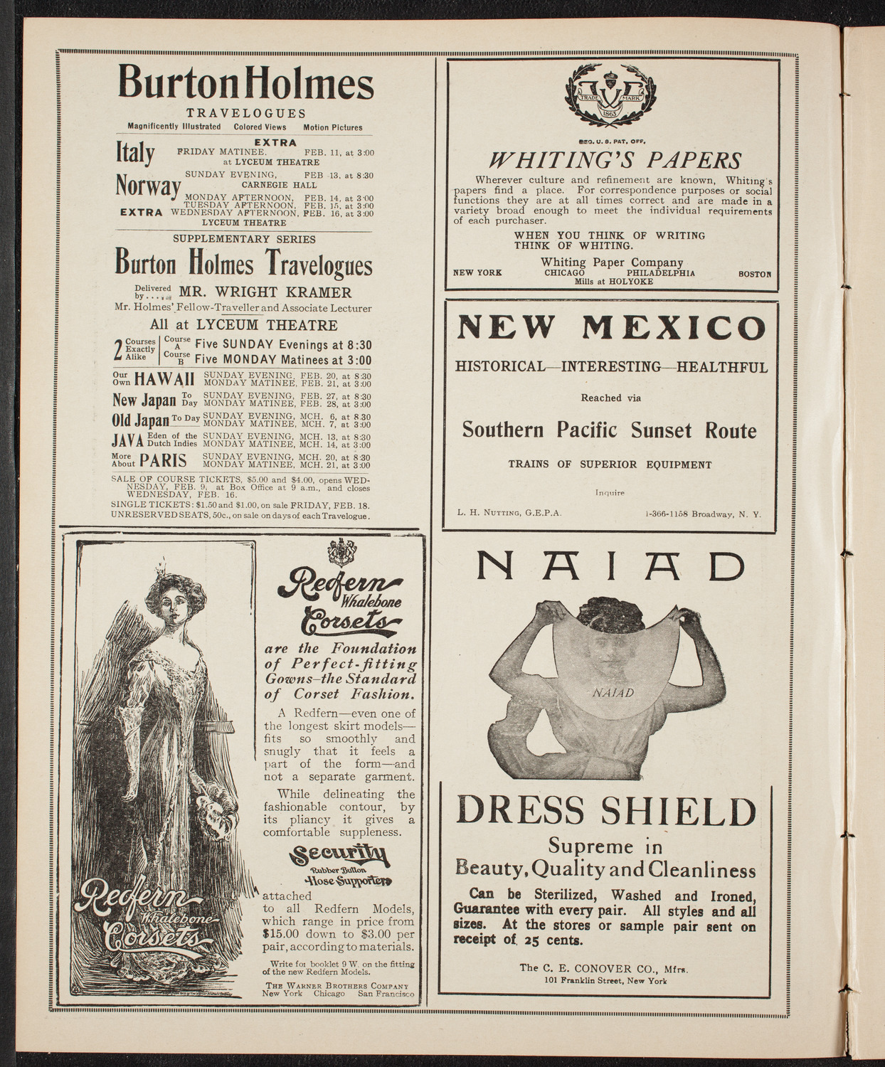 Benefit: Caledonian Hospital Society, February 11, 1910, program page 2