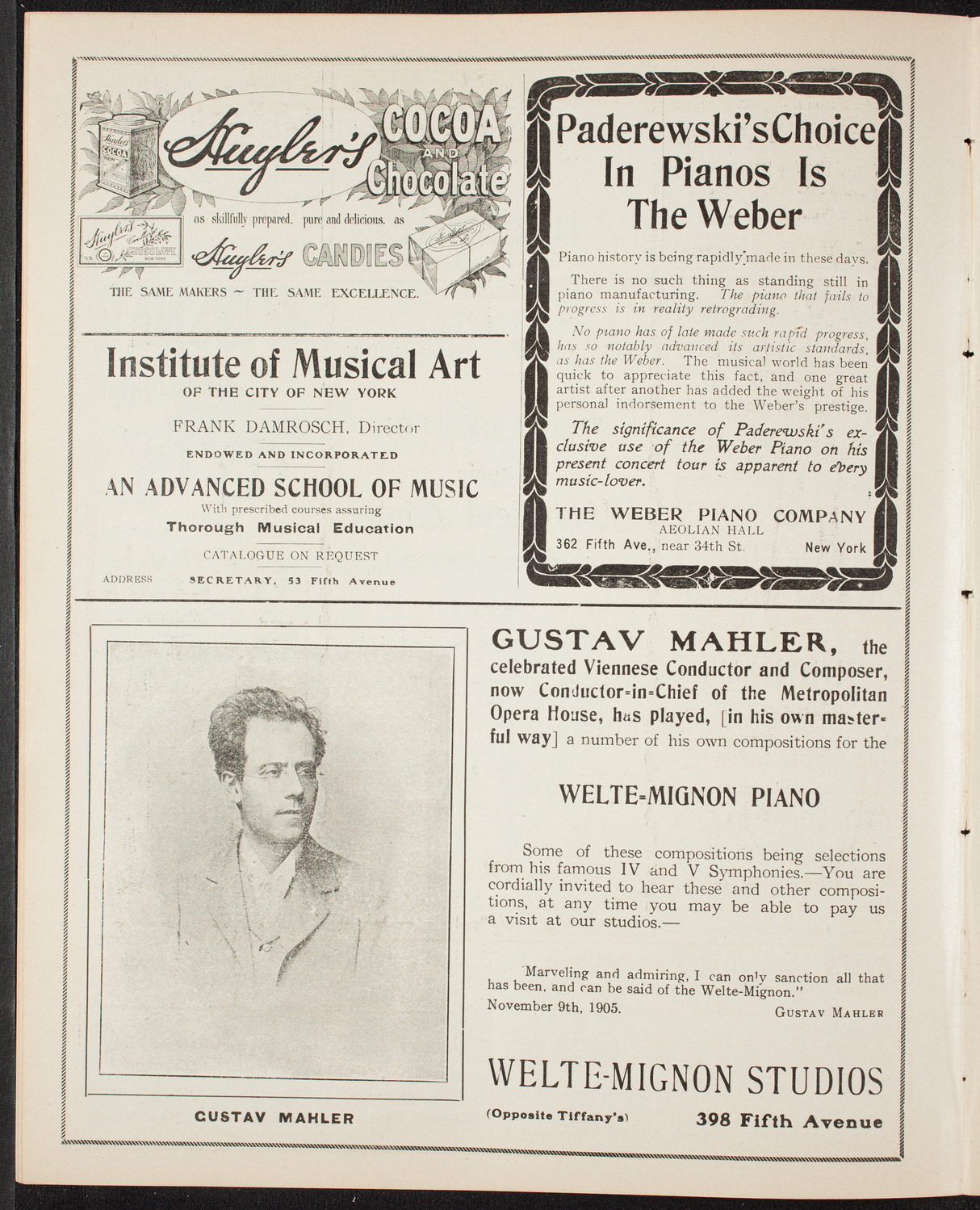 Fannie Bloomfield Zeisler, Piano, February 12, 1908, program page 6