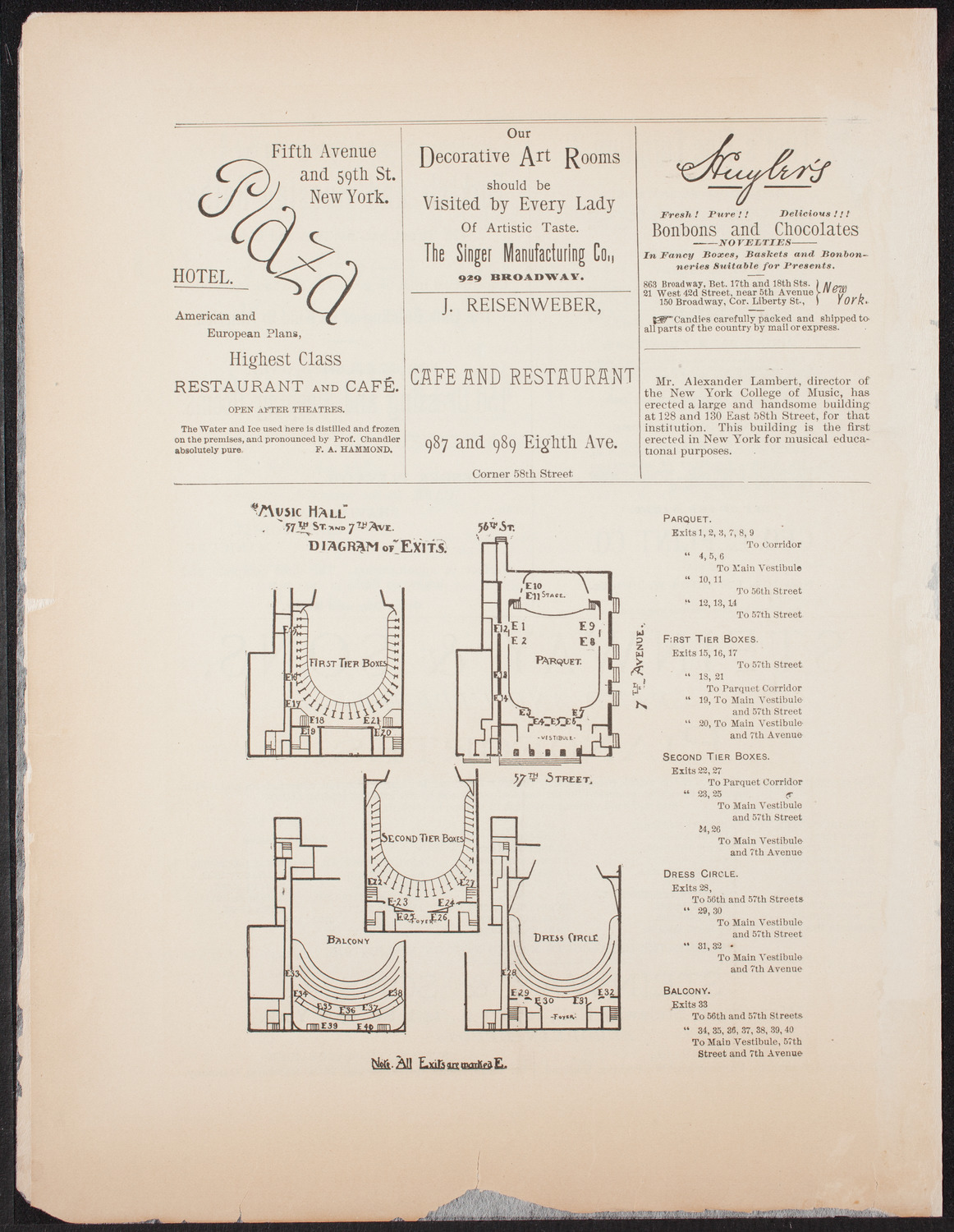 W. T. Talbert, Piano, May 16, 1892, program page 4