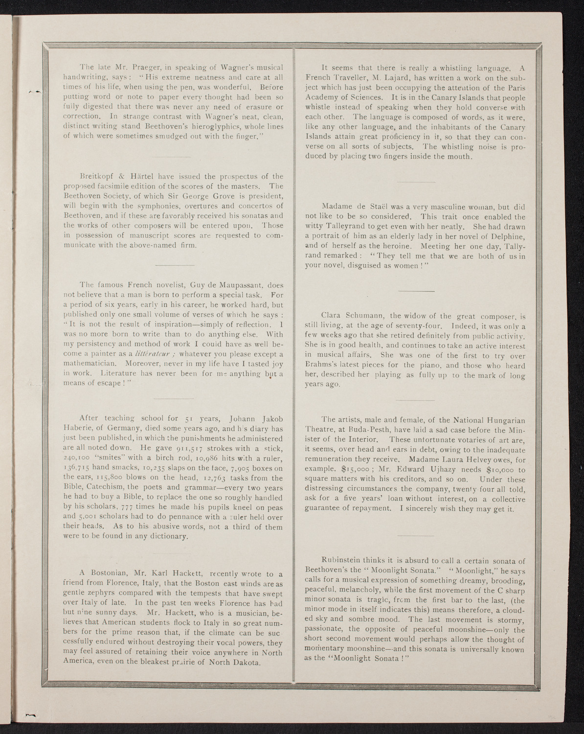 Amalia Materna/ Oratorio Society of New York/ New York Symphony Orchestra, May 25, 1893, program page 7