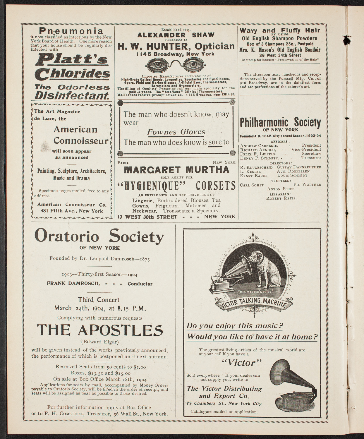 New York Symphony Orchestra, February 14, 1904, program page 2
