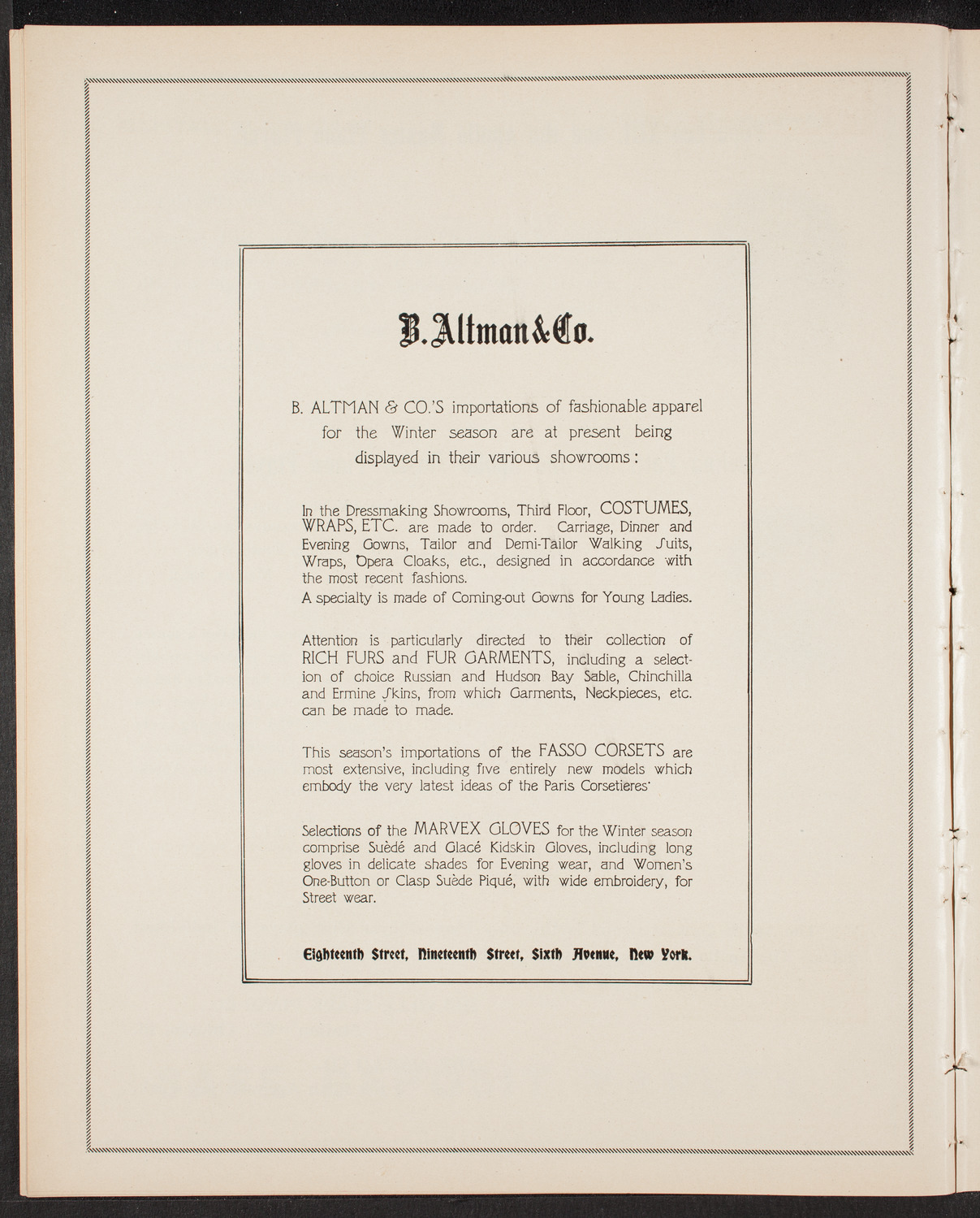 Adelina Patti, November 7, 1903, program page 12