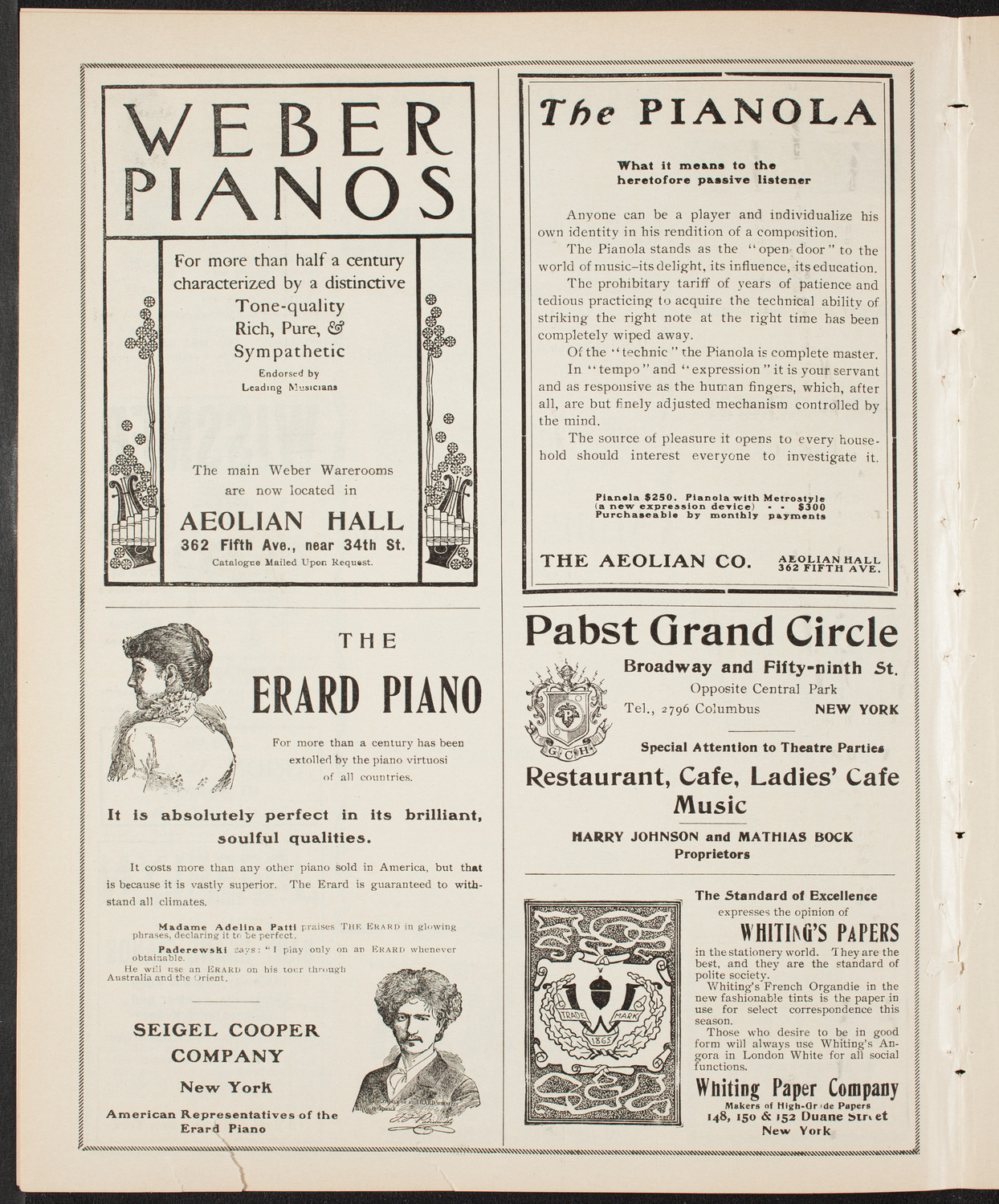 Lillian Nordica, Soprano, with the New York Symphony Orchestra, March 2, 1904, program page 6