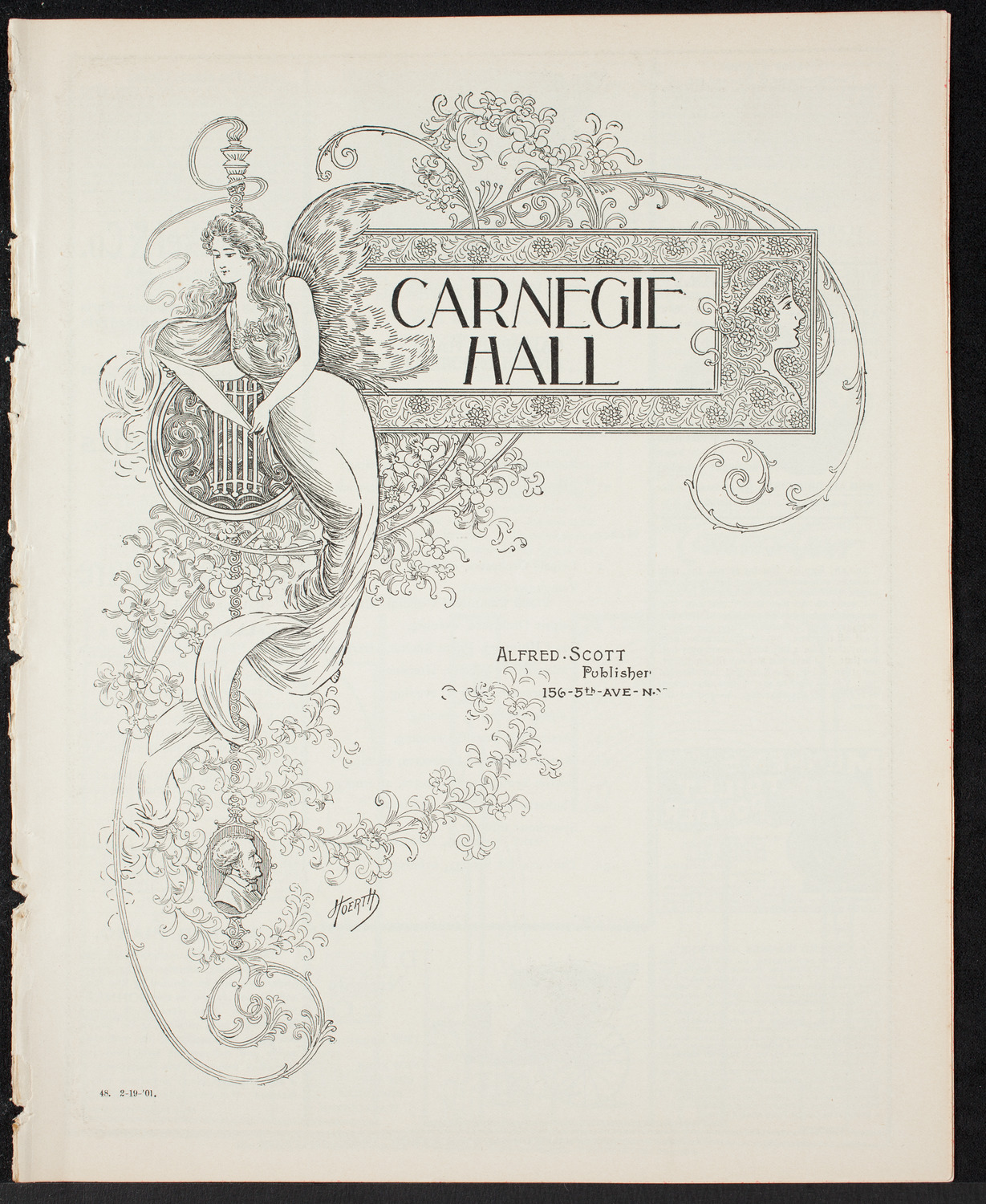 New York Banks' Glee Club, February 19, 1901, program page 1