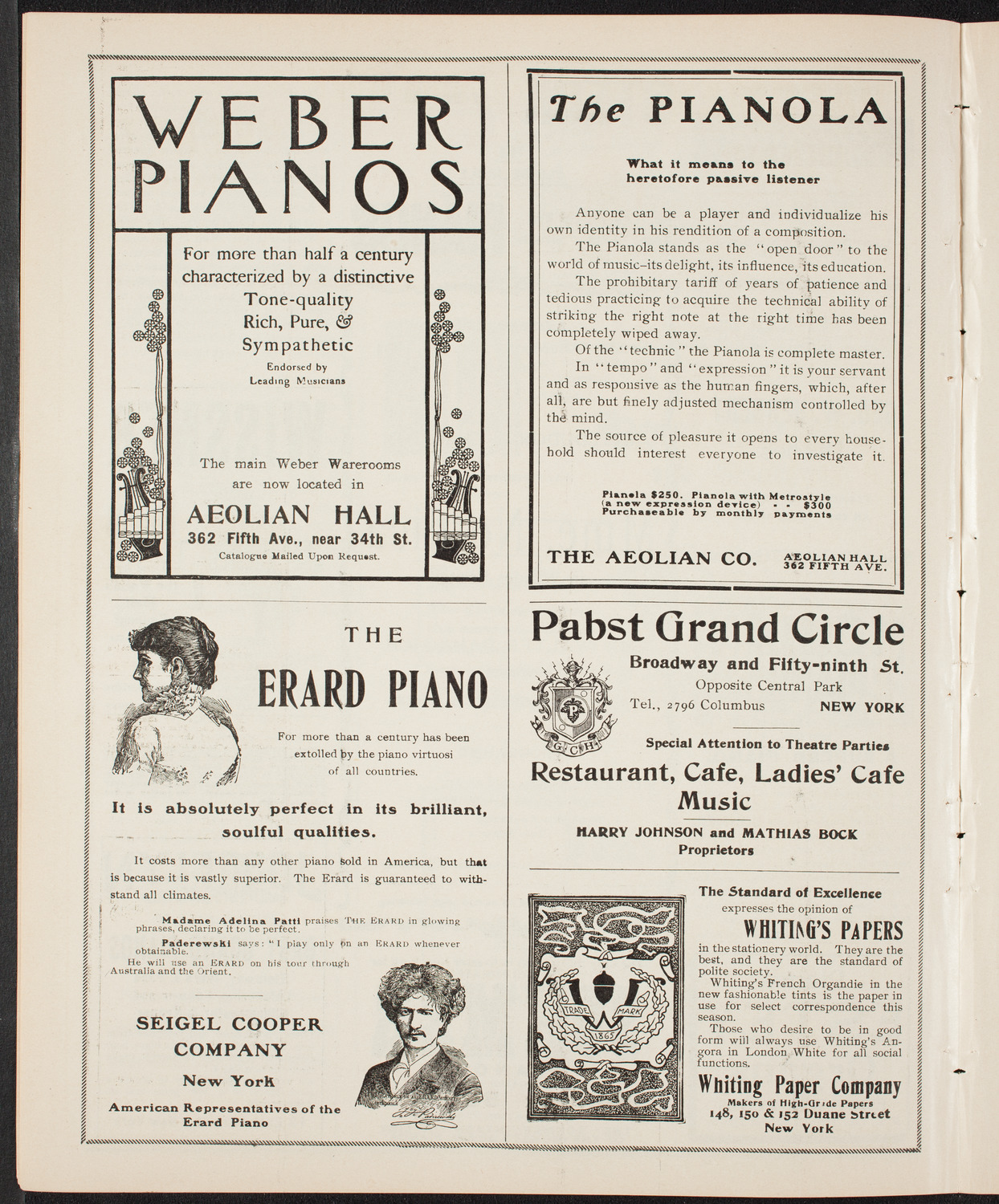 Lillian Nordica, Soprano, with the New York Symphony Orchestra, March 6, 1904, program page 6