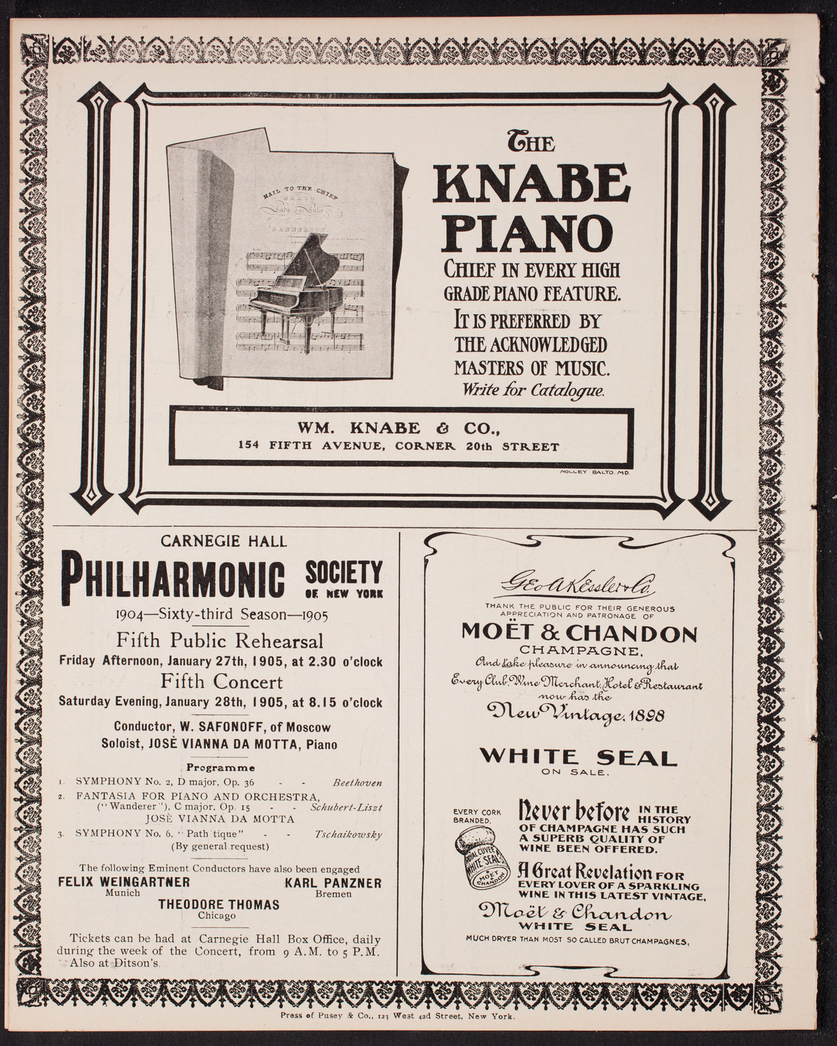 Symphony Concert for Young People, January 7, 1905, program page 12