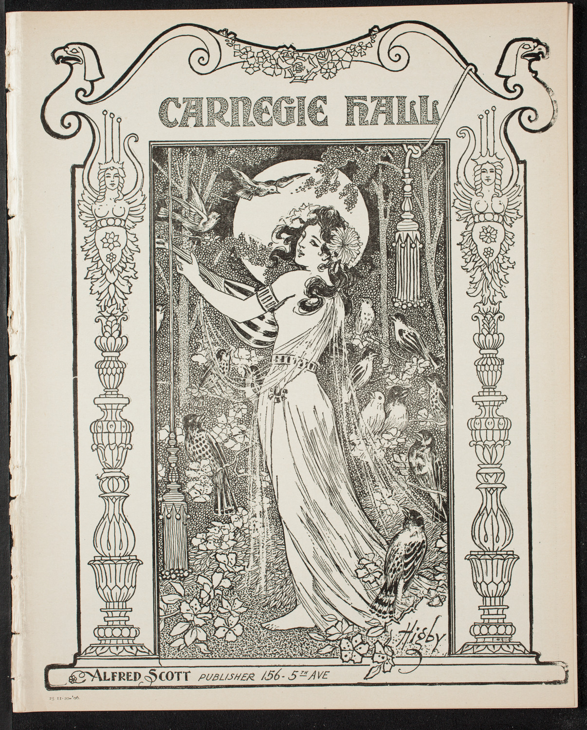 Marcella Sembrich, Soprano, November 20, 1906, program page 1