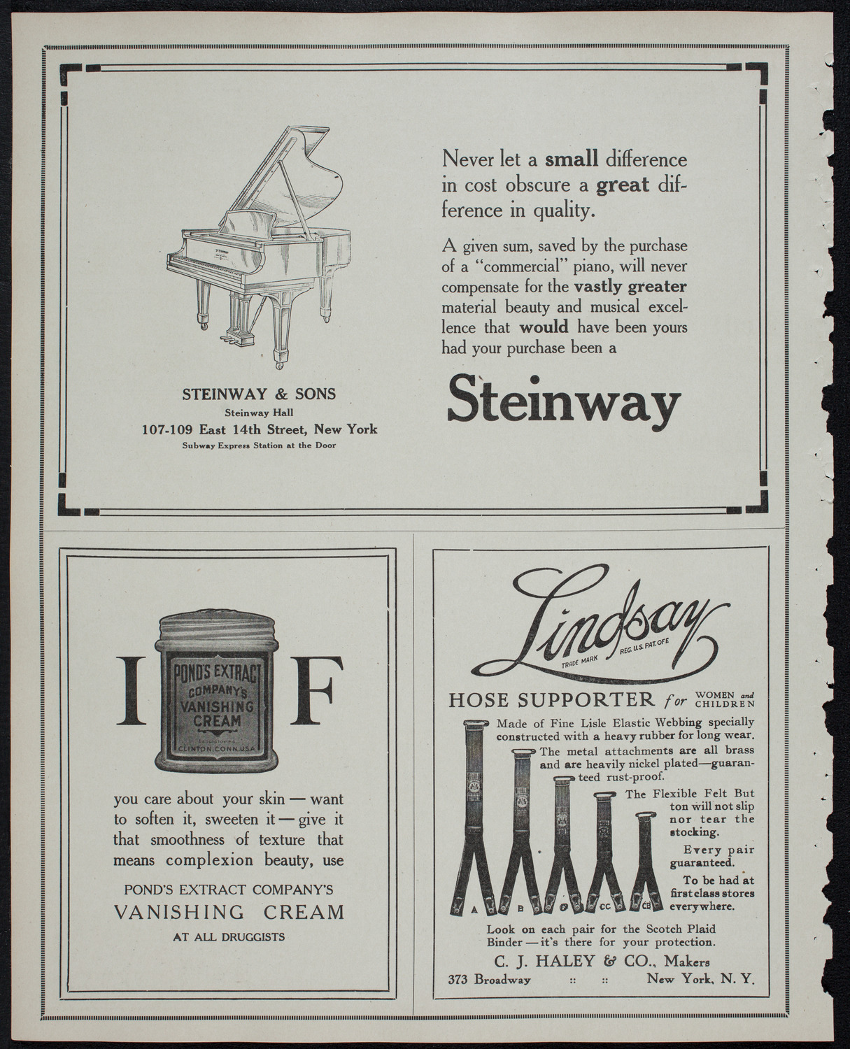 Lecture by Angus Hamilton, February 19, 1913, program page 4