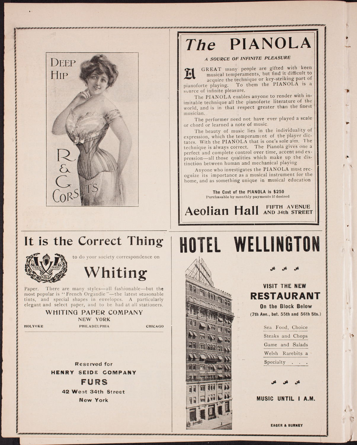 Raoul Pugno with Symphony Orchestra, October 21, 1902, program page 6