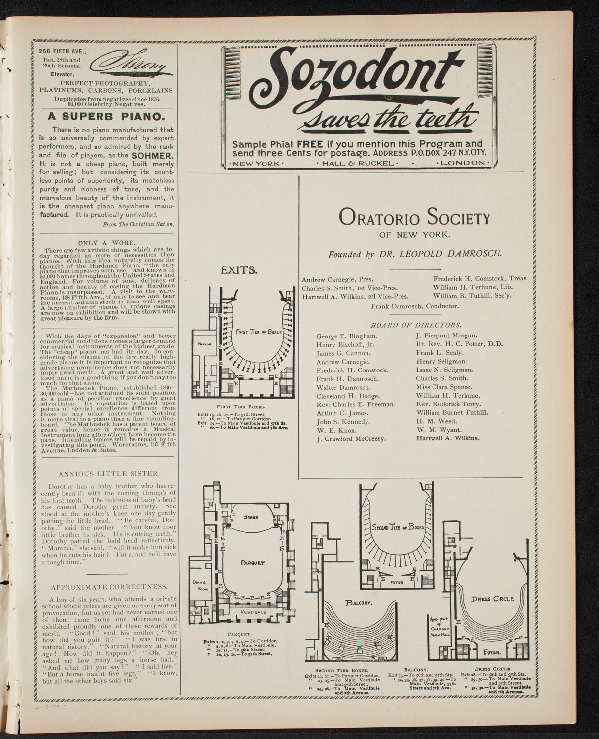 Graduation: New York Law School, June 8, 1899, program page 3