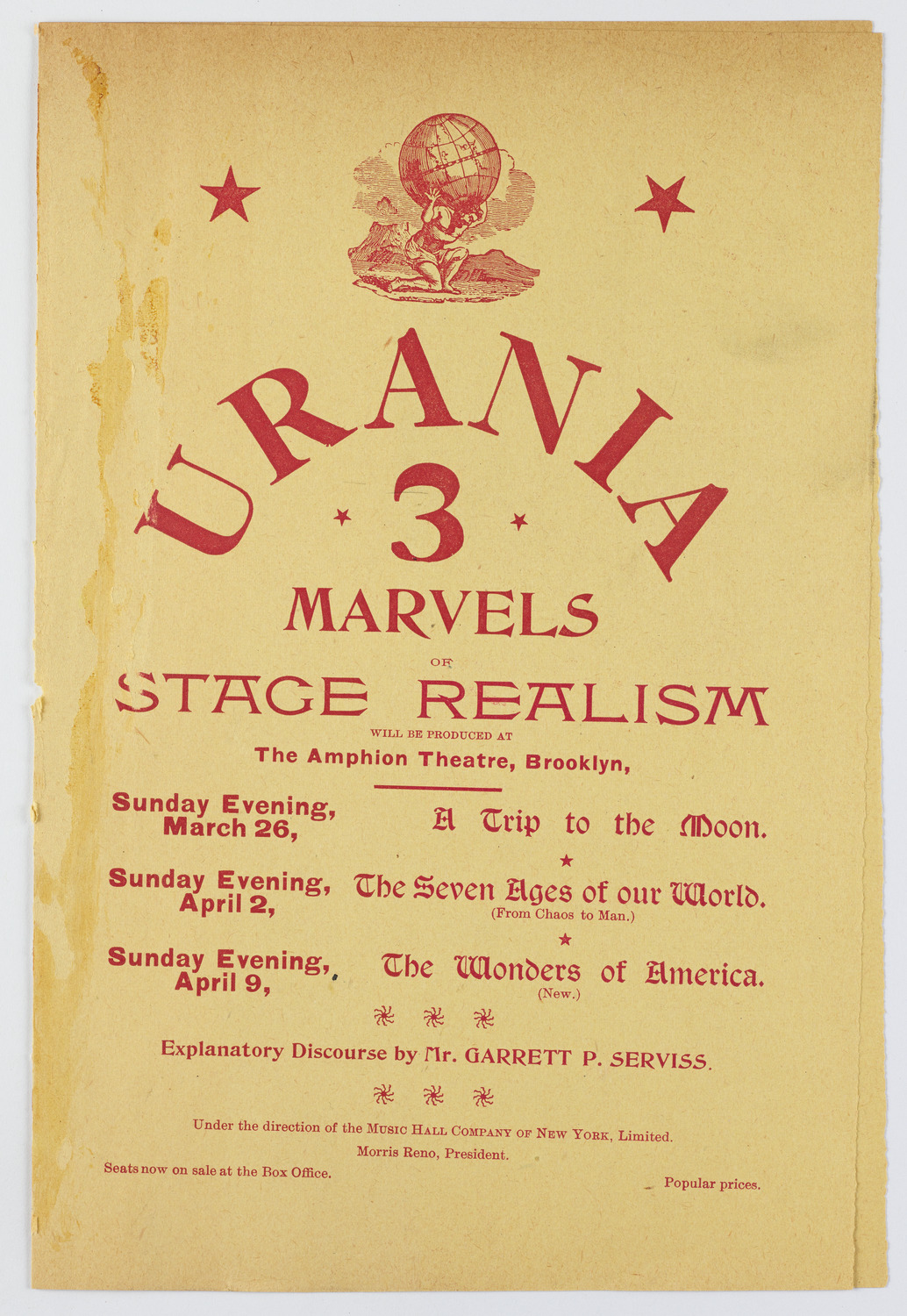 Urania Scientific Theatre, 1893