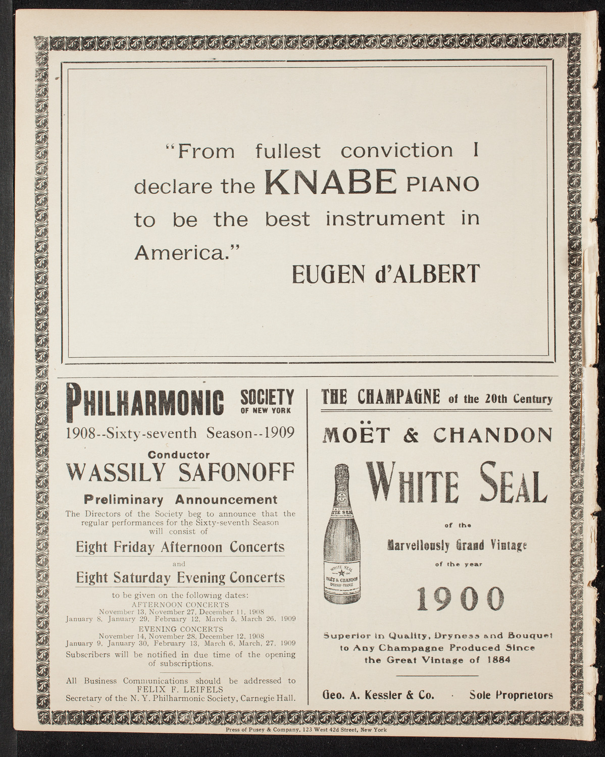 Graduation: Columbia University College of Pharmacy, April 30, 1908, program page 12