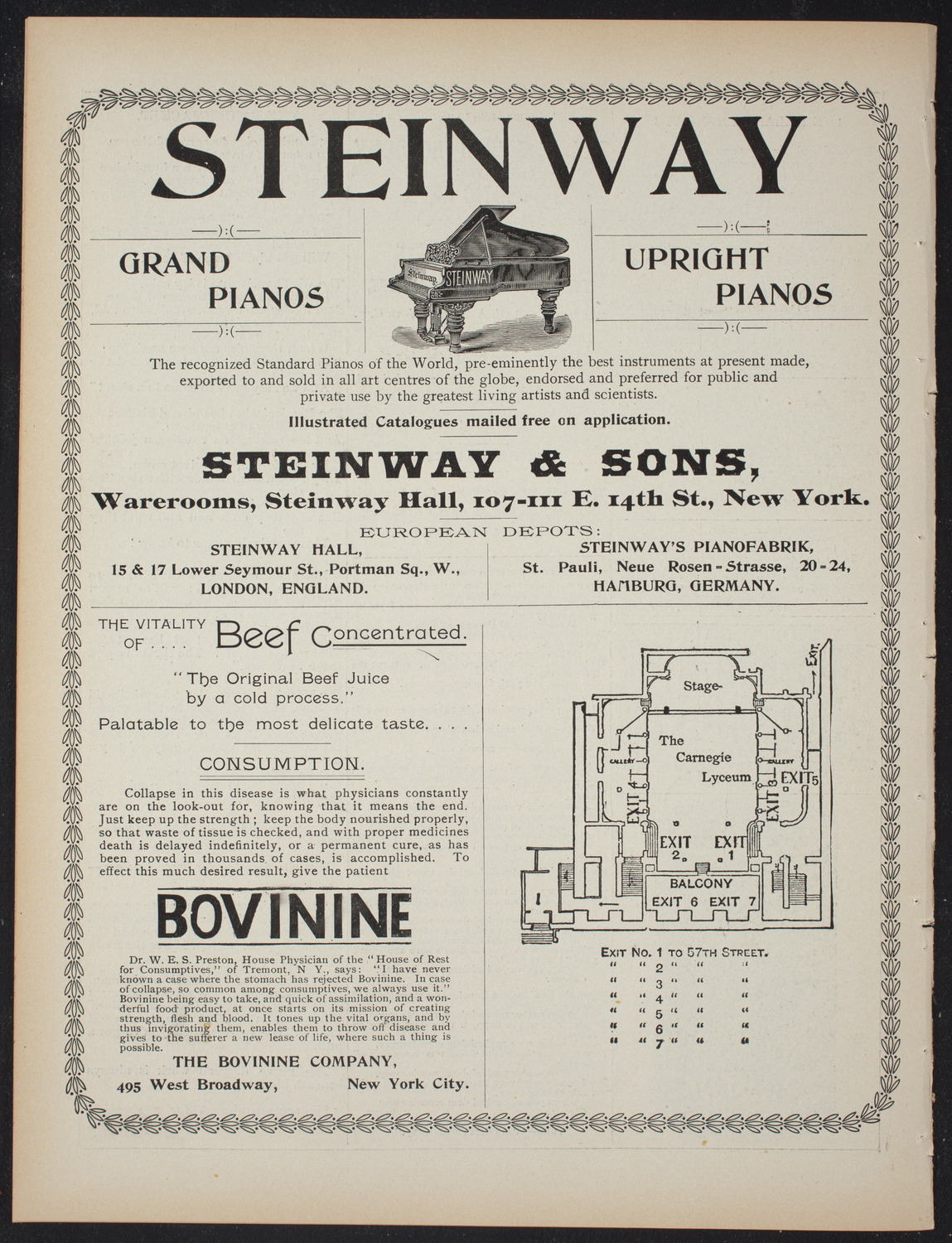 Smith College Class of 1895: "A Midsummer Night's Dream", January 2, 1897, program page 8