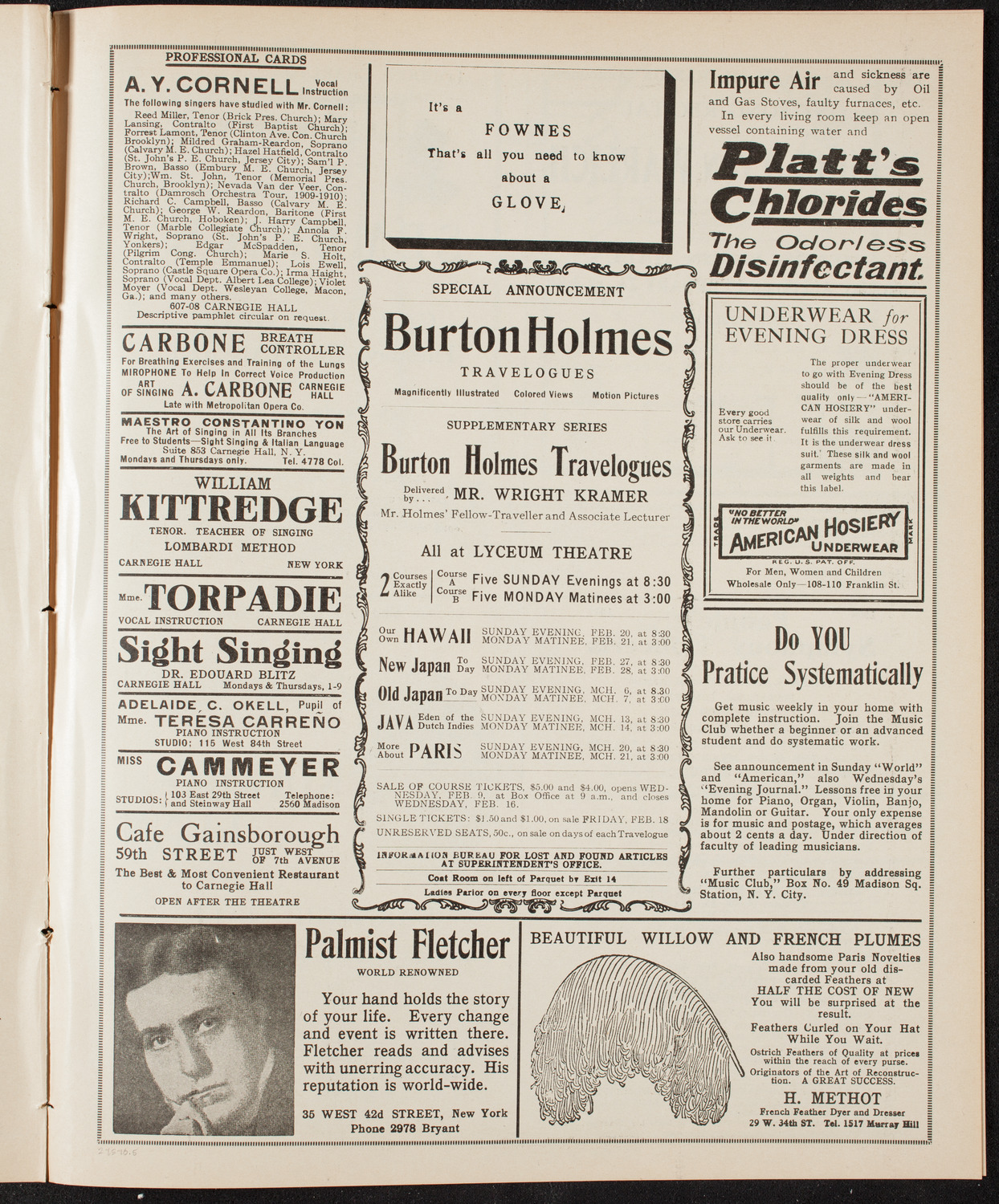 Tribute: Leopold Damrosch, February 15, 1910, program page 9
