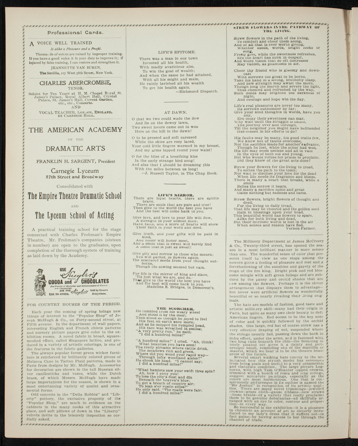 Graduation: College of Pharmacy of the City of New York, April 29, 1897, program page 2