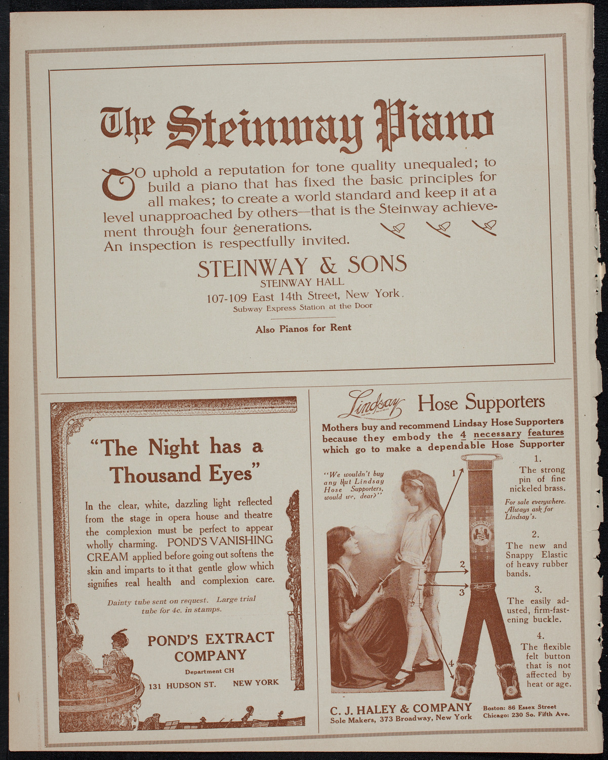 Jenny Dufau, Soprano, October 19, 1913, program page 4