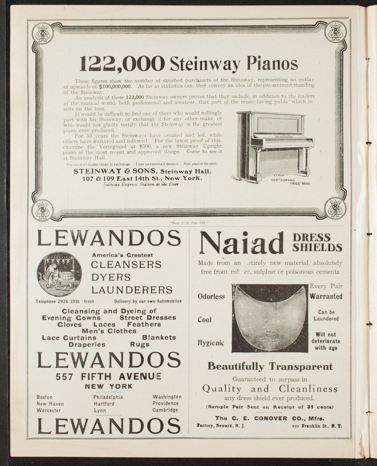 National Arbitration and Peace Congress, April 16, 1907, program page 4