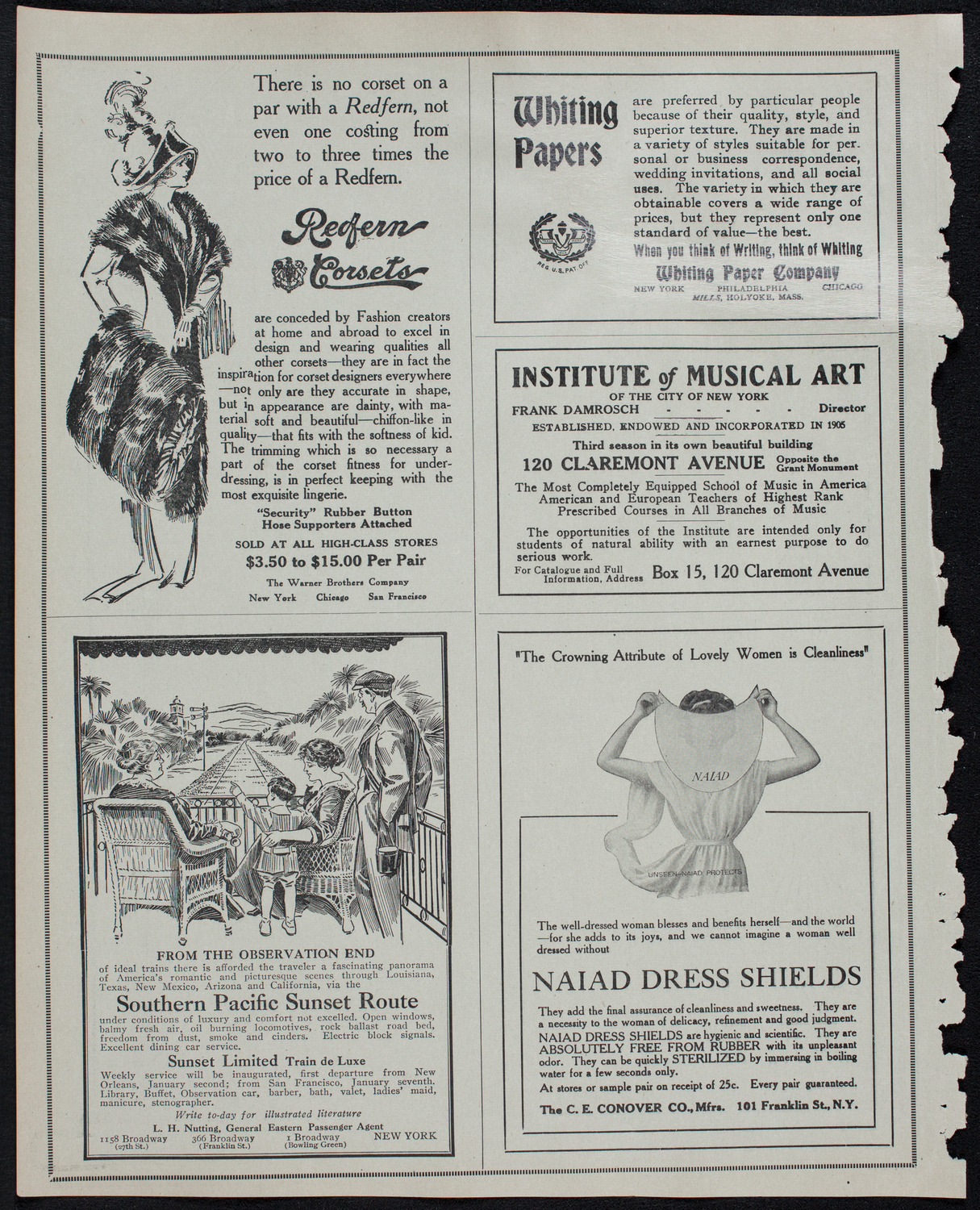 Boston Symphony Orchestra, January 9, 1913, program page 2