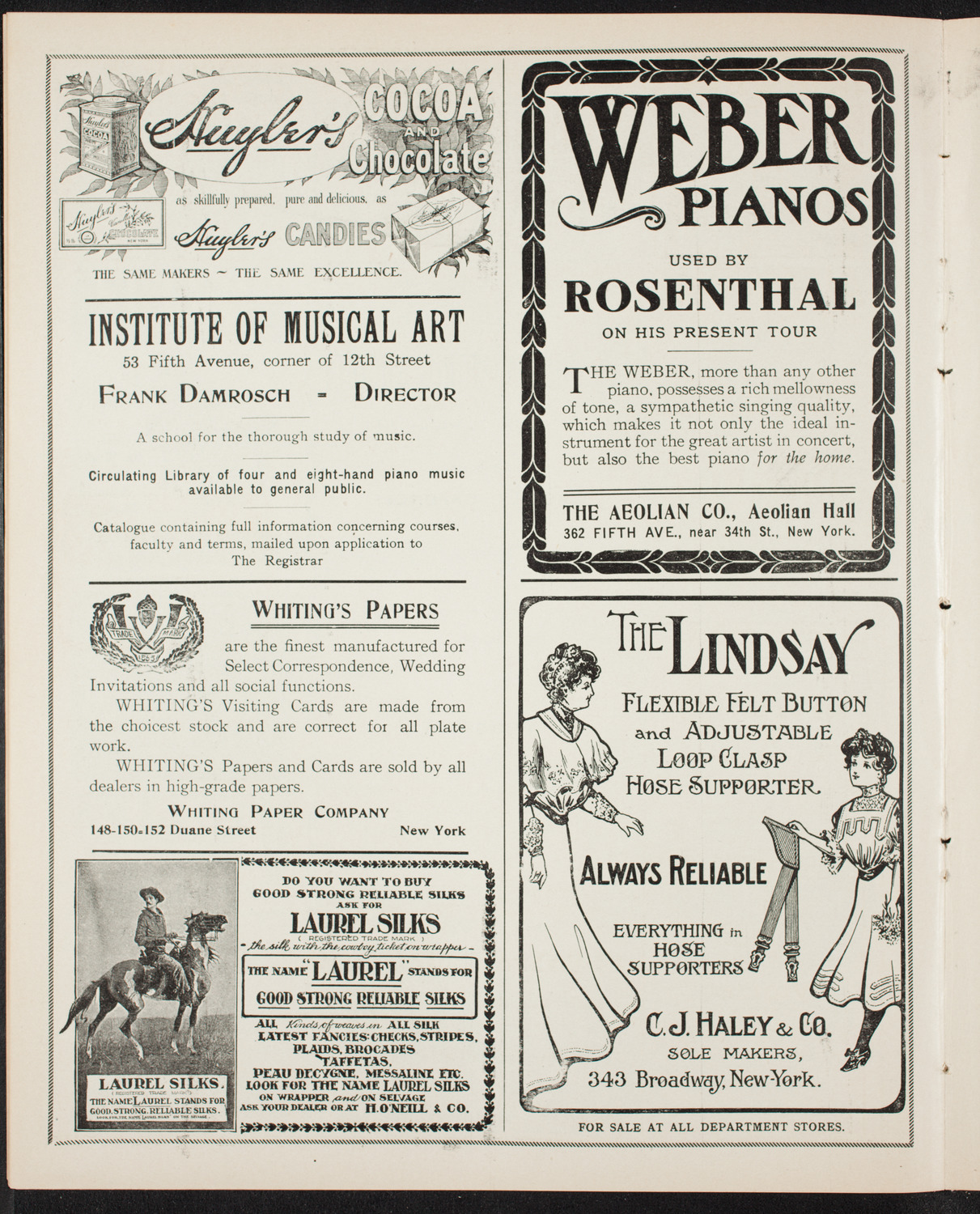 New York Philharmonic, February 9, 1907, program page 6