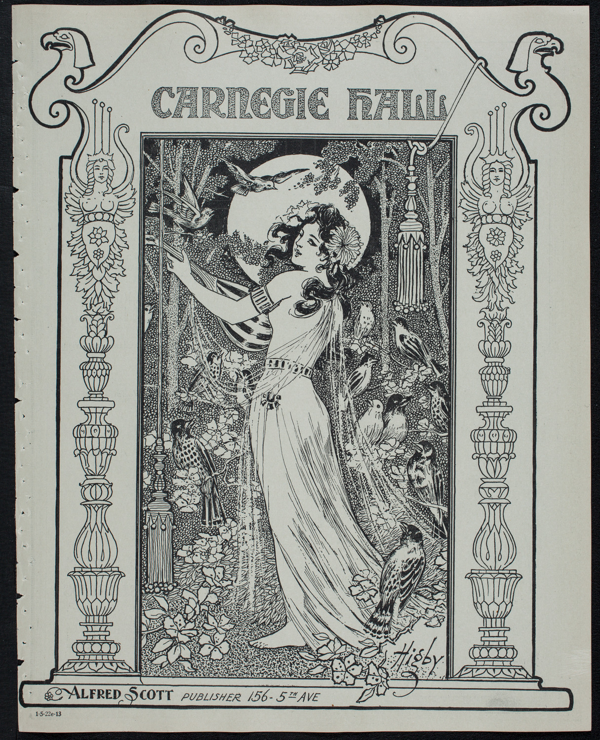 Italian Orchestral Society, May 22, 1913, program page 1