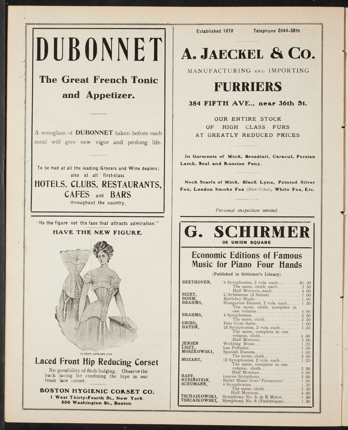 Fannie Bloomfield Zeisler, Piano, February 12, 1908, program page 8