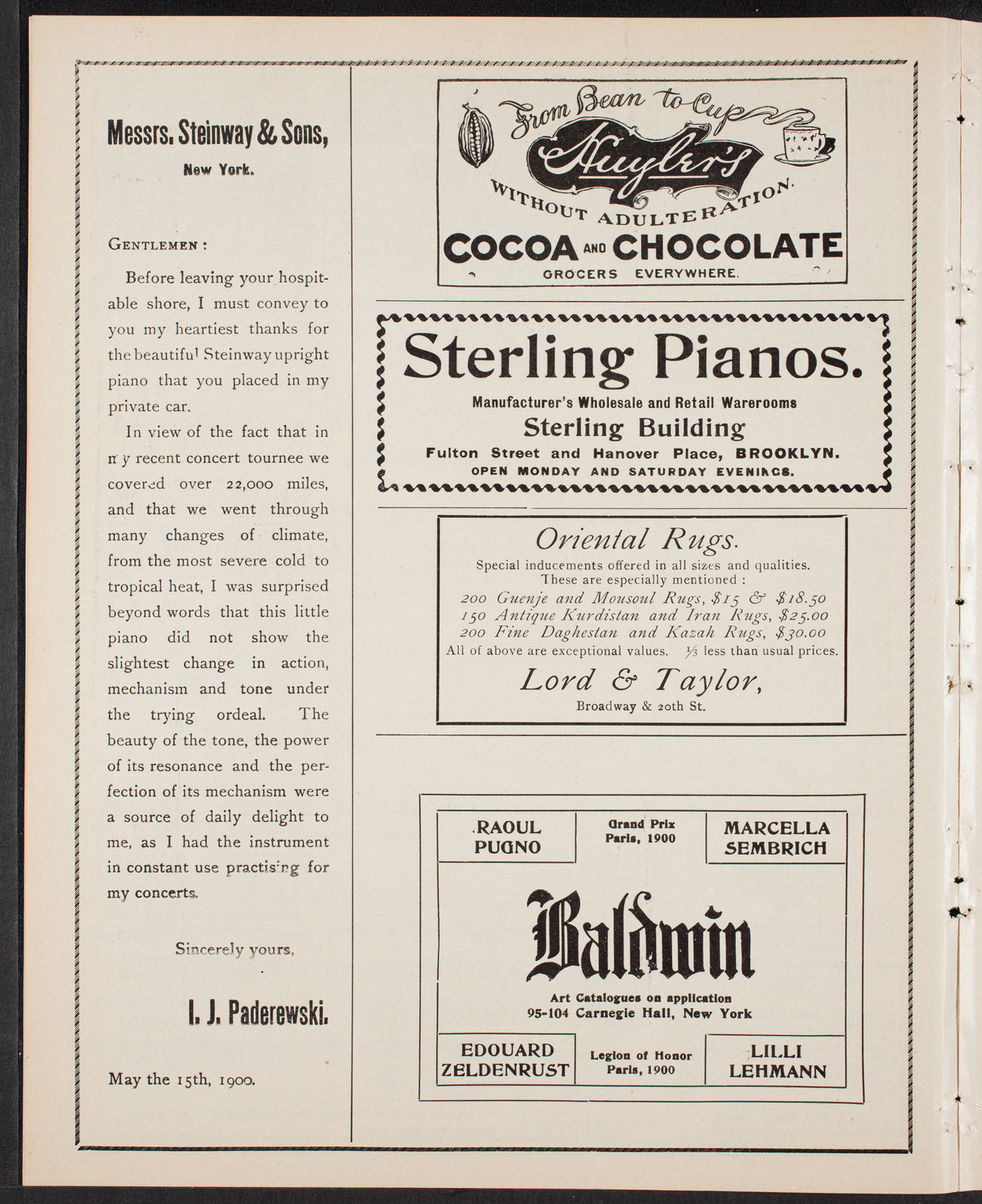 Meeting: YMCA/ Patriotic Mass Meeting for Men, February 22, 1903, program page 4