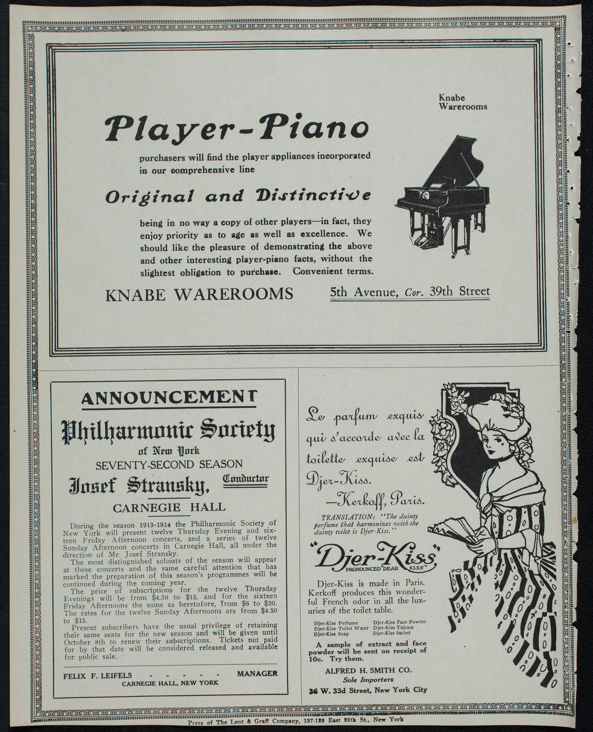 Russian Symphony Society of New York, April 26, 1913, program page 12