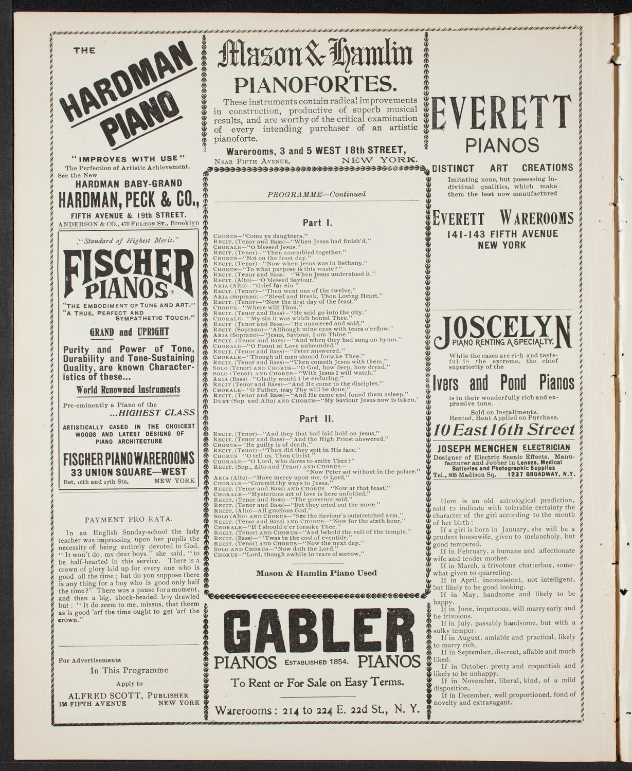 Brooklyn Oratorio Society, April 2, 1901, program page 6