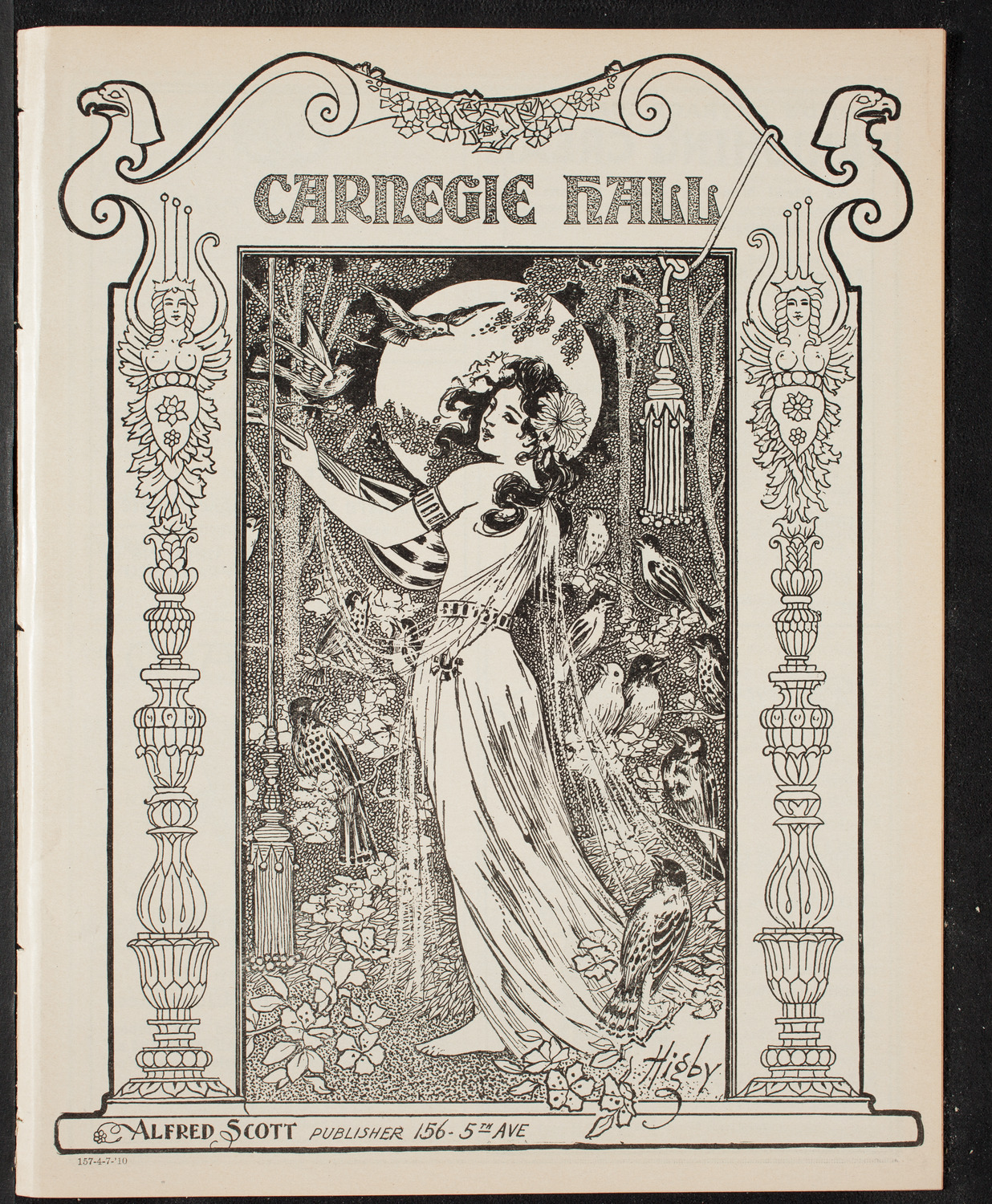 New York Banks' Glee Club, April 7, 1910, program page 1
