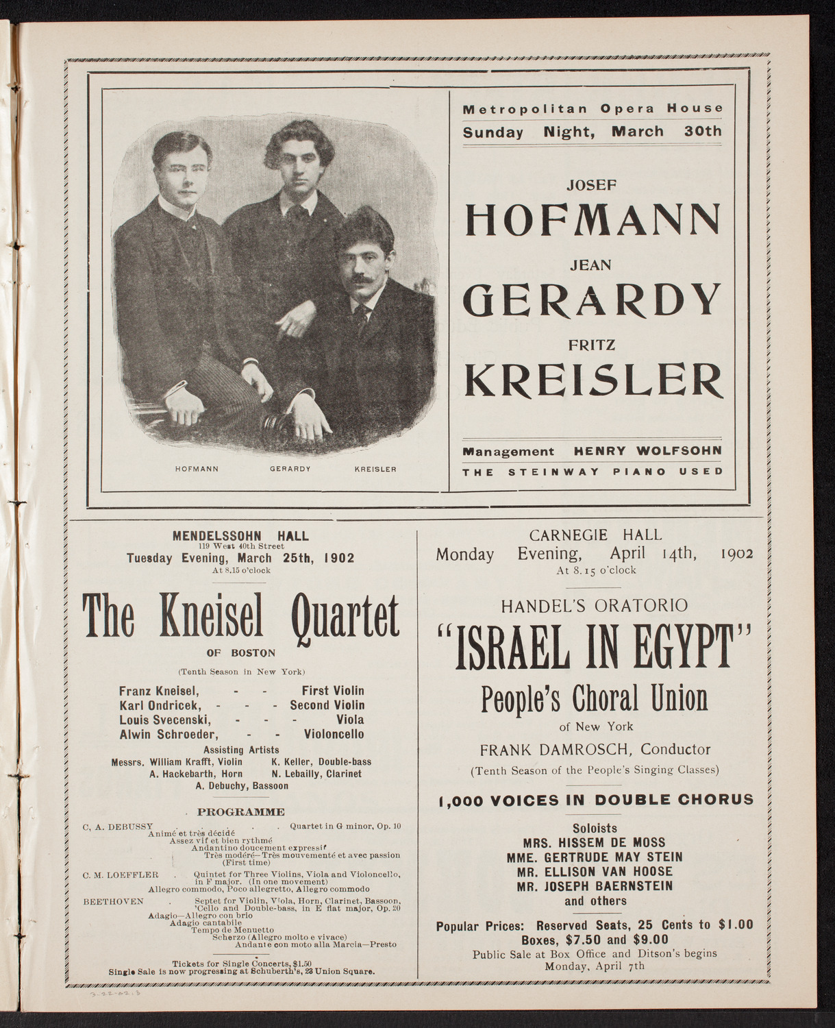 Public Education Association City History Club Concert, March 22, 1902, program page 5