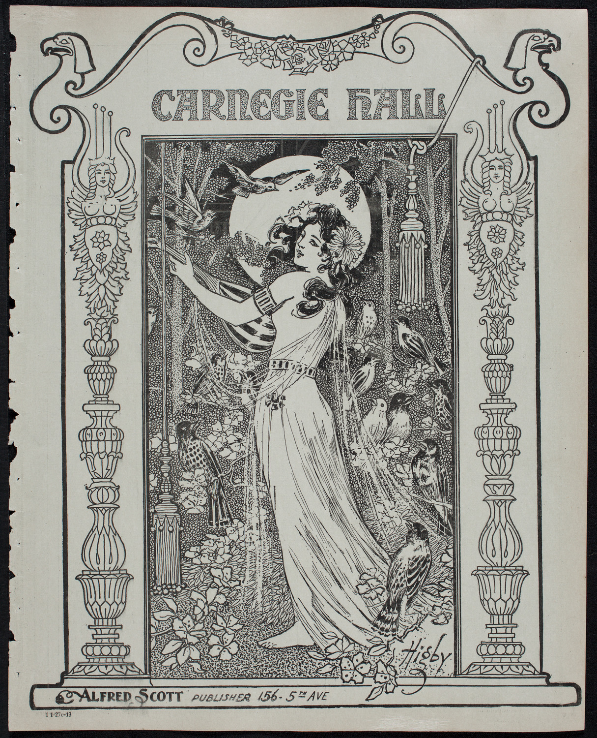 Motion Picture Lecture by Col. Charles J. "Buffalo" Jones, January 27, 1913, program page 1