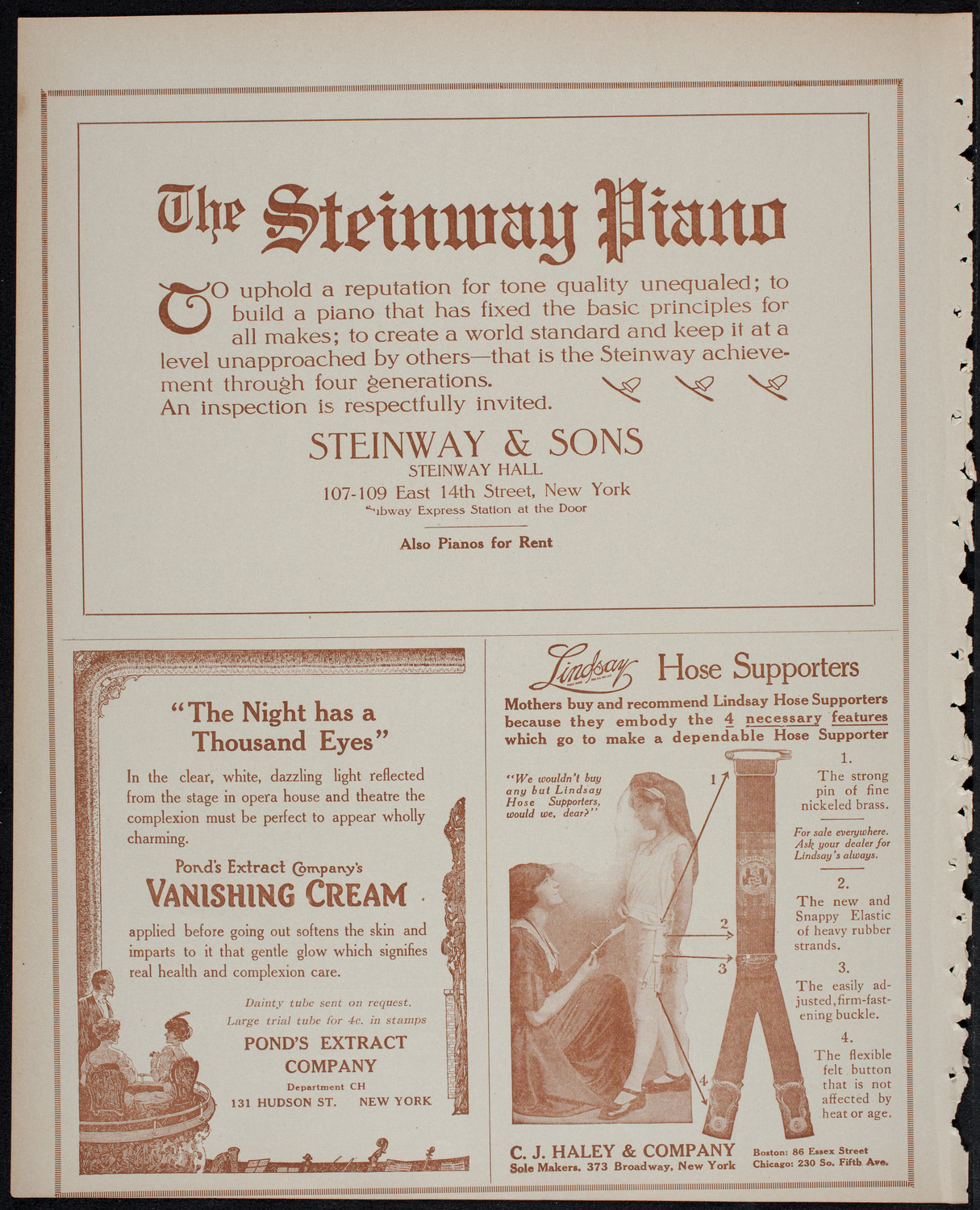 Musical Art Society of New York, December 16, 1913, program page 4