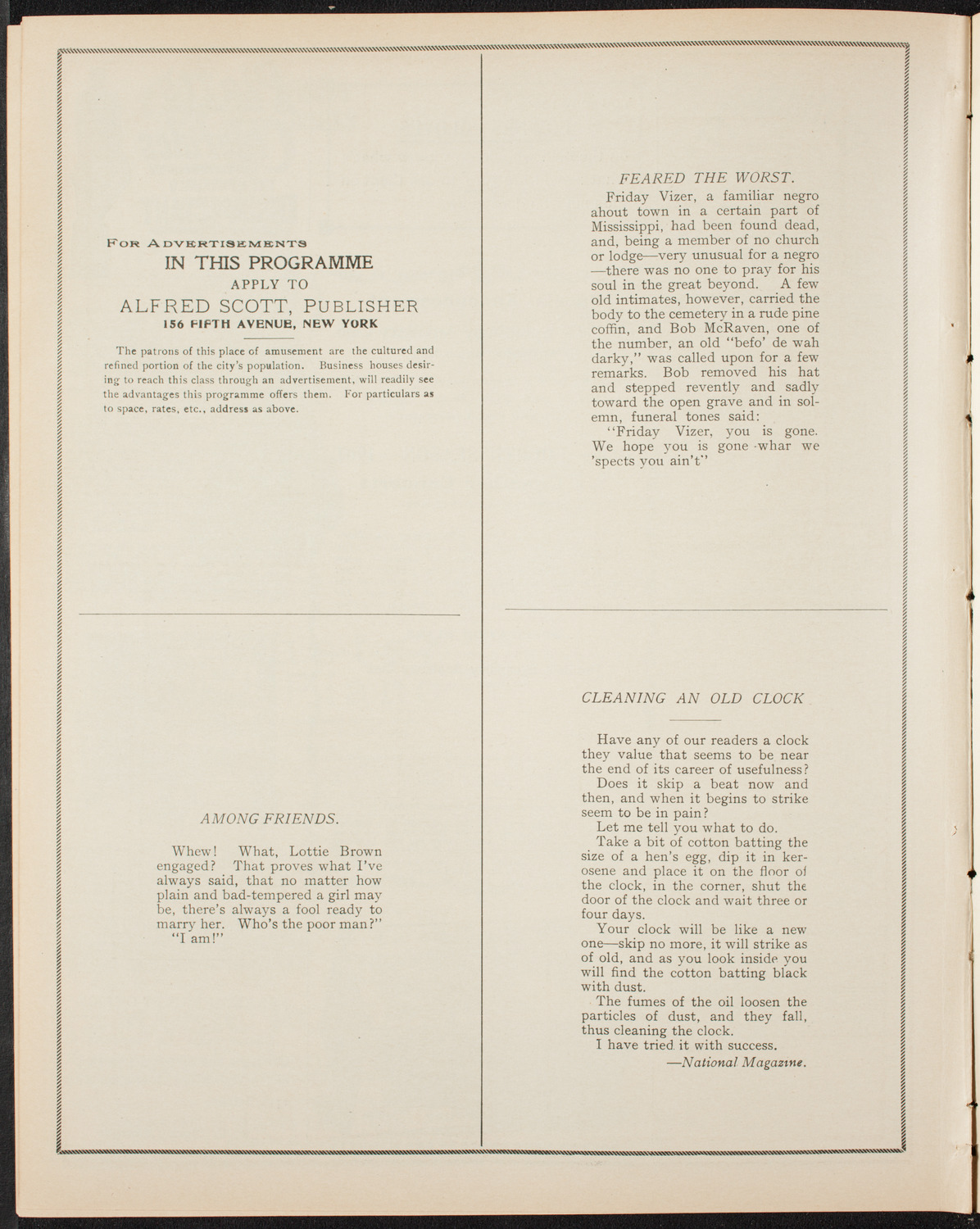 Graduation: New York College of Dentistry, June 4, 1906, program page 10
