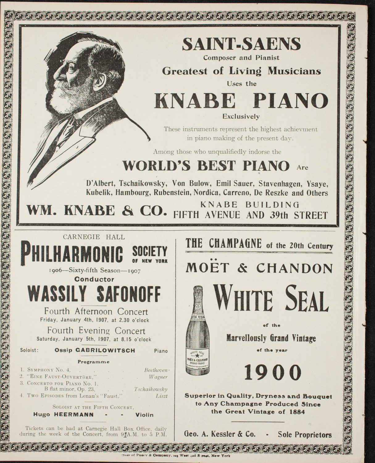 New York Philharmonic, December 22, 1906, program page 14