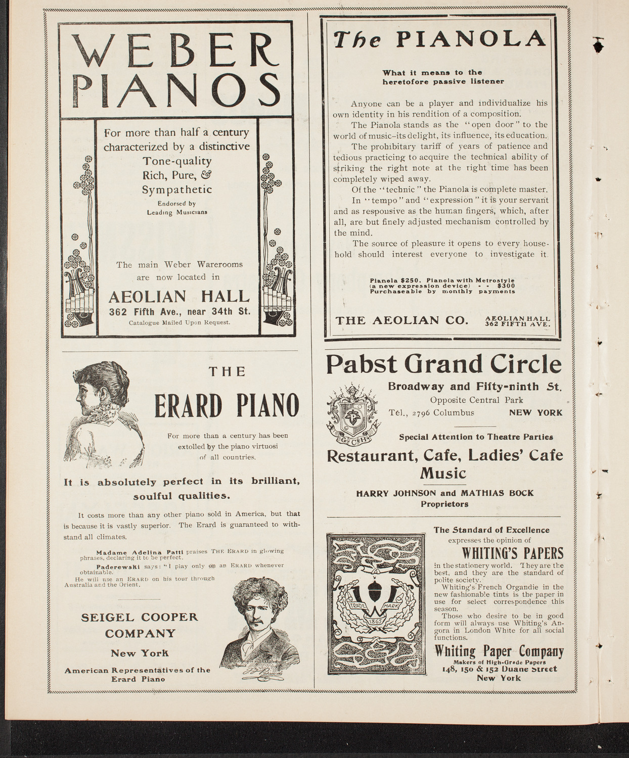 New York Symphony Orchestra, February 14, 1904, program page 6