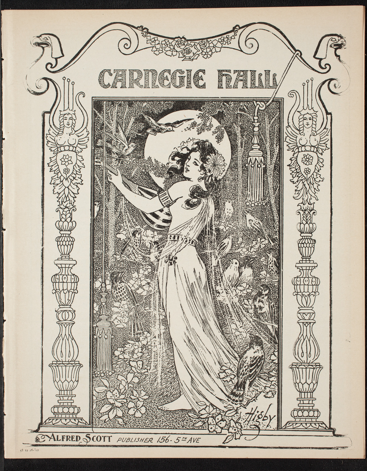 Oratorio Society of New York, December 26, 1907, program page 1