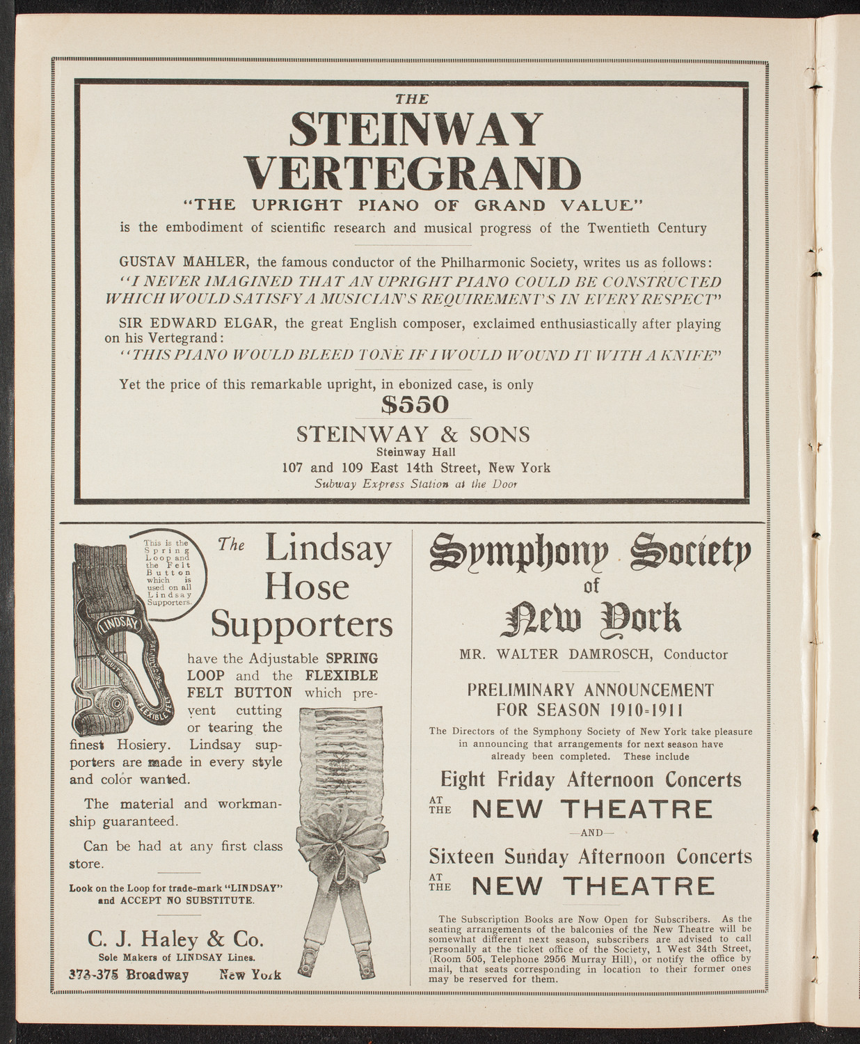 Graduation: College of Pharmacy of the City of New York, May 12, 1910, program page 4