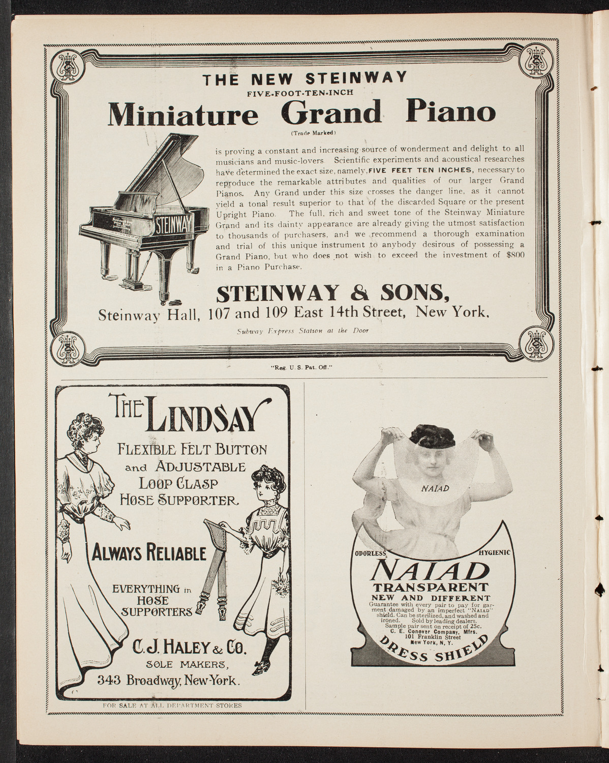 Centenary Celebration of The Diocese of New York, April 29, 1908, program page 4