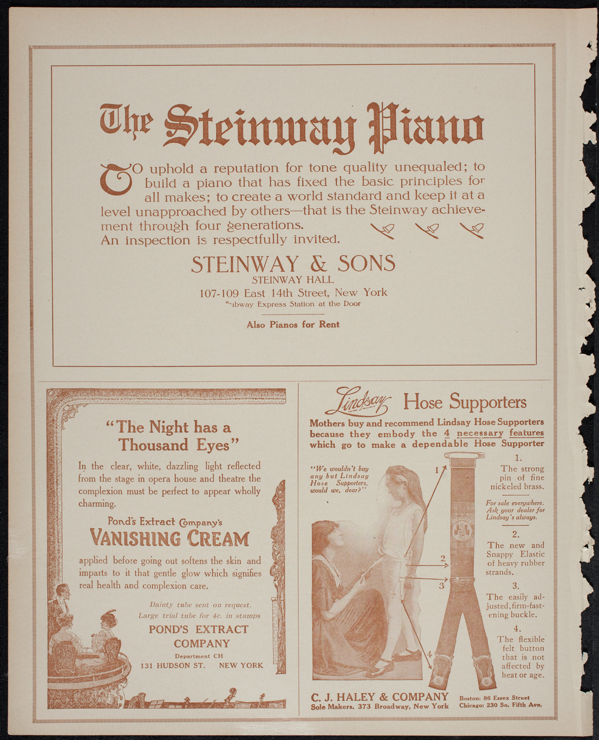 People's Symphony Concert, December 14, 1913, program page 4